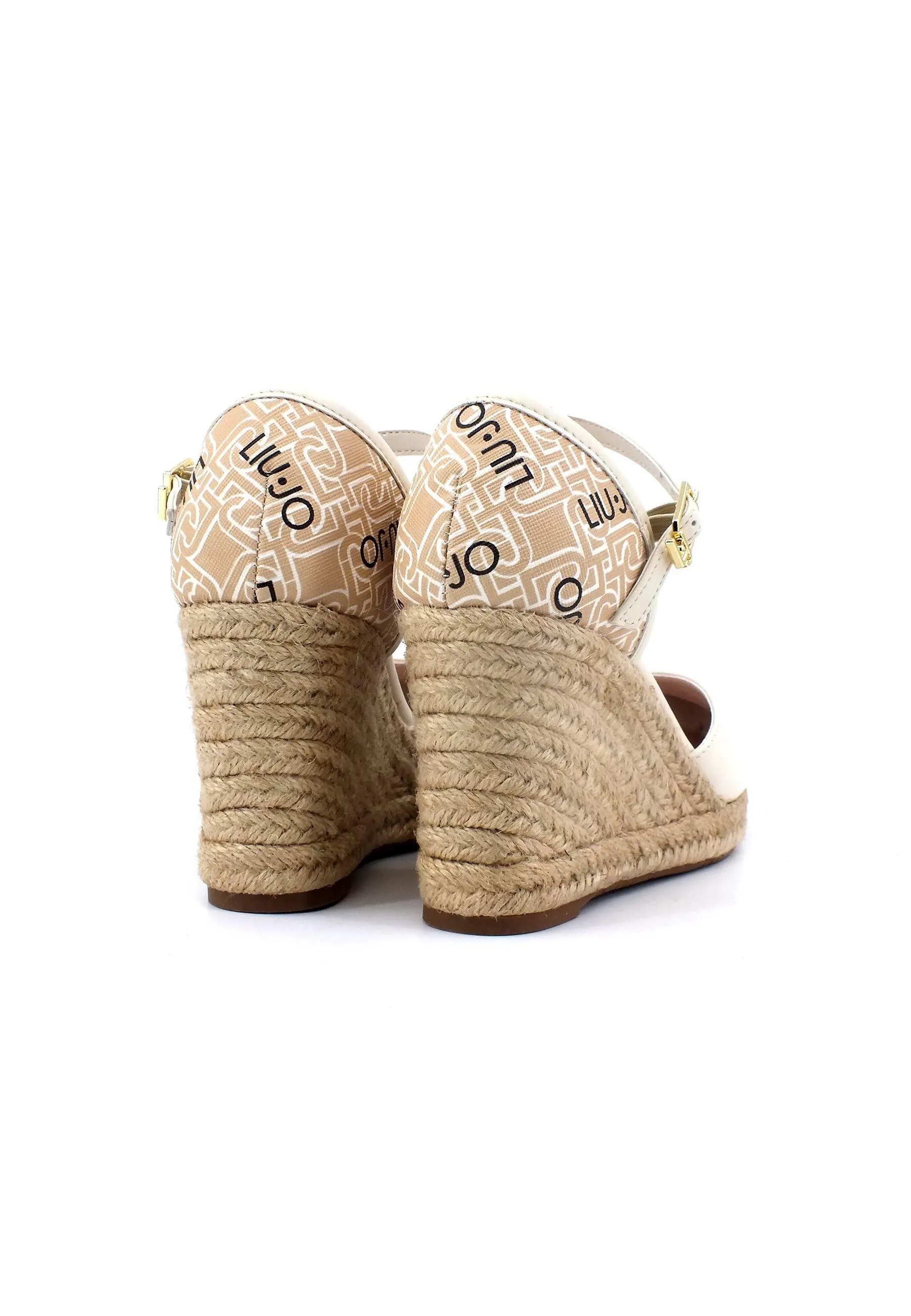 LIU JO Damita 01 Sandalo Zeppa Donna Beige Butter SA3087EX111