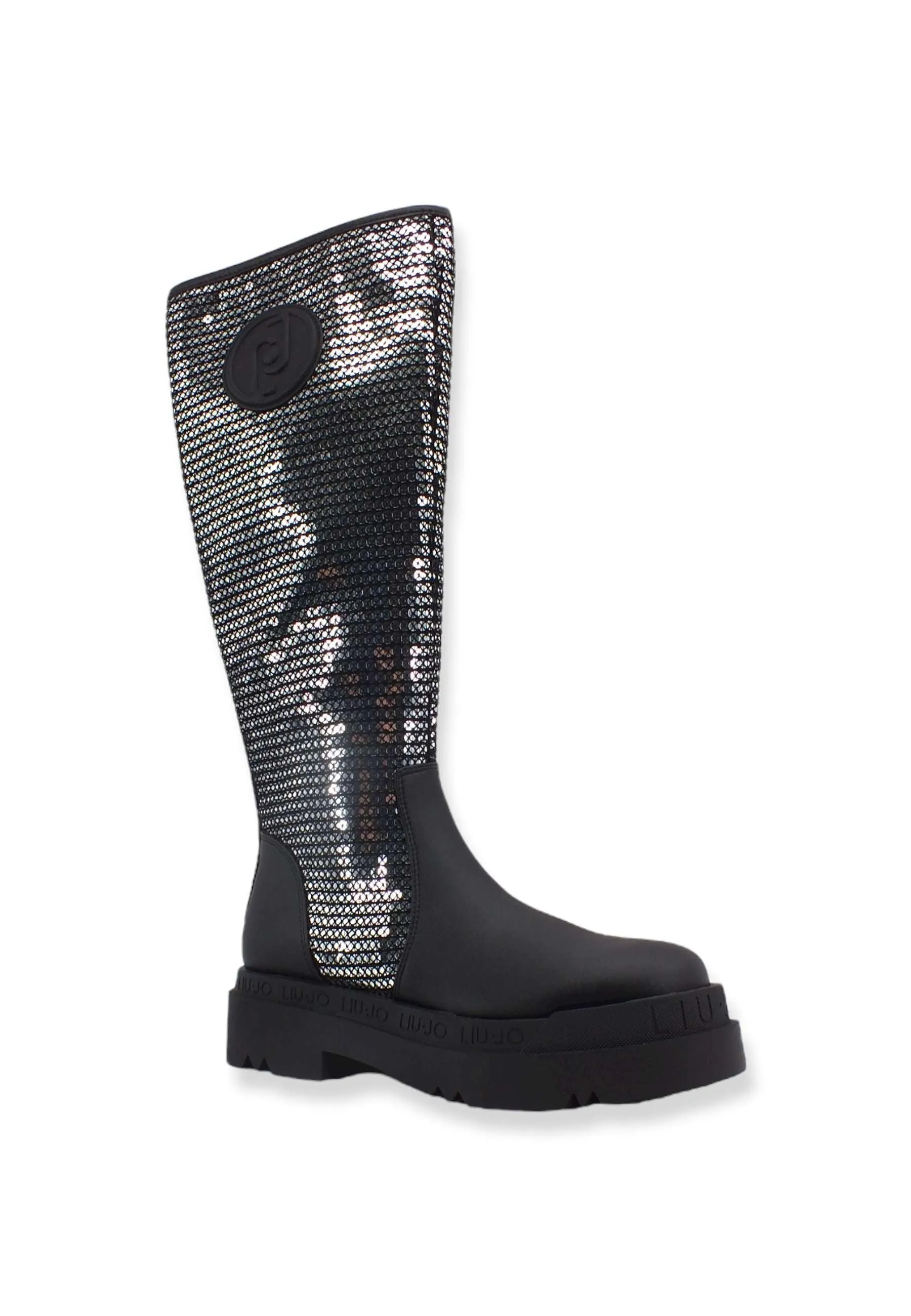 LIU JO Love 32 Stivale Paillettes Donna Black SF2187EX147