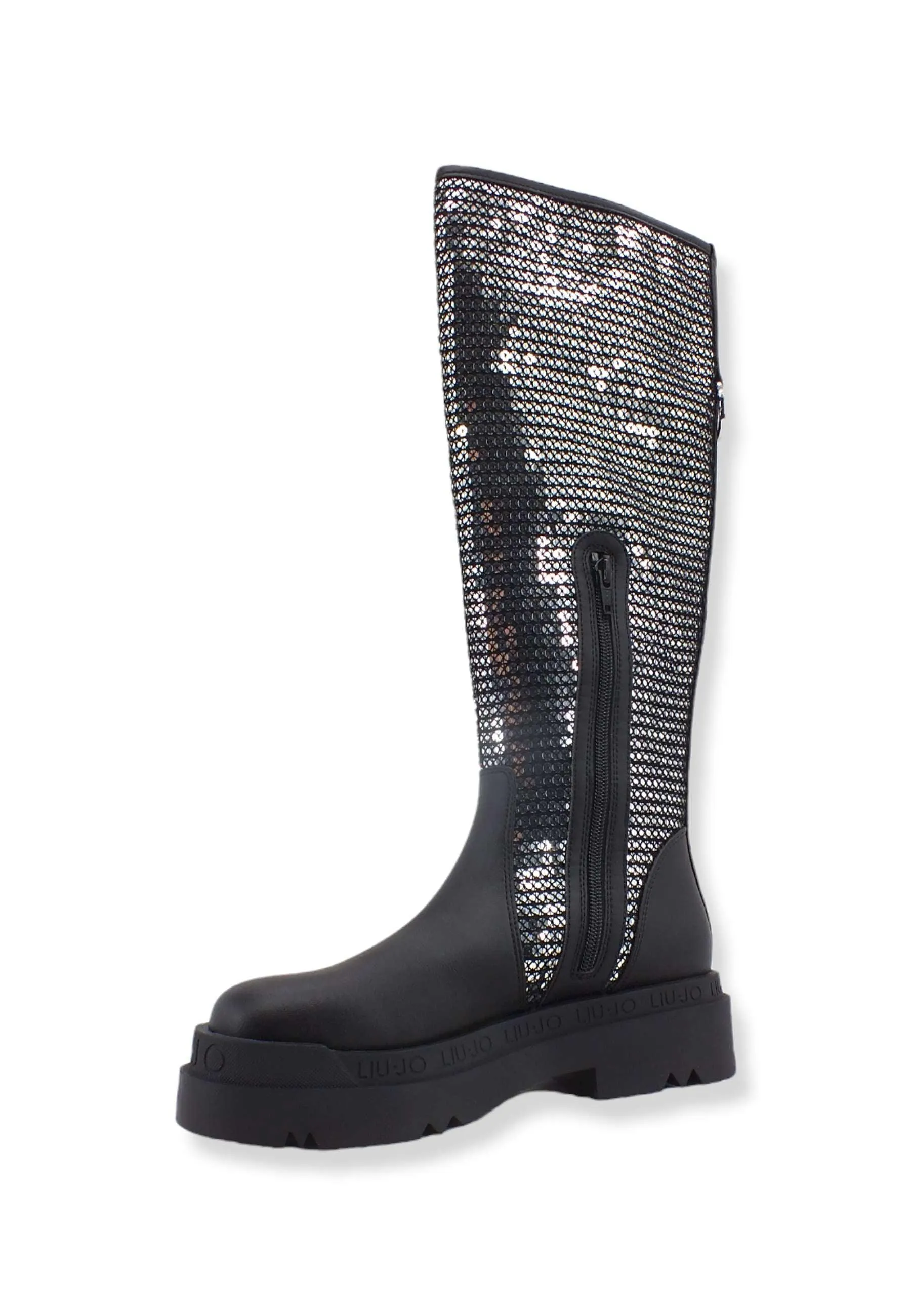 LIU JO Love 32 Stivale Paillettes Donna Black SF2187EX147