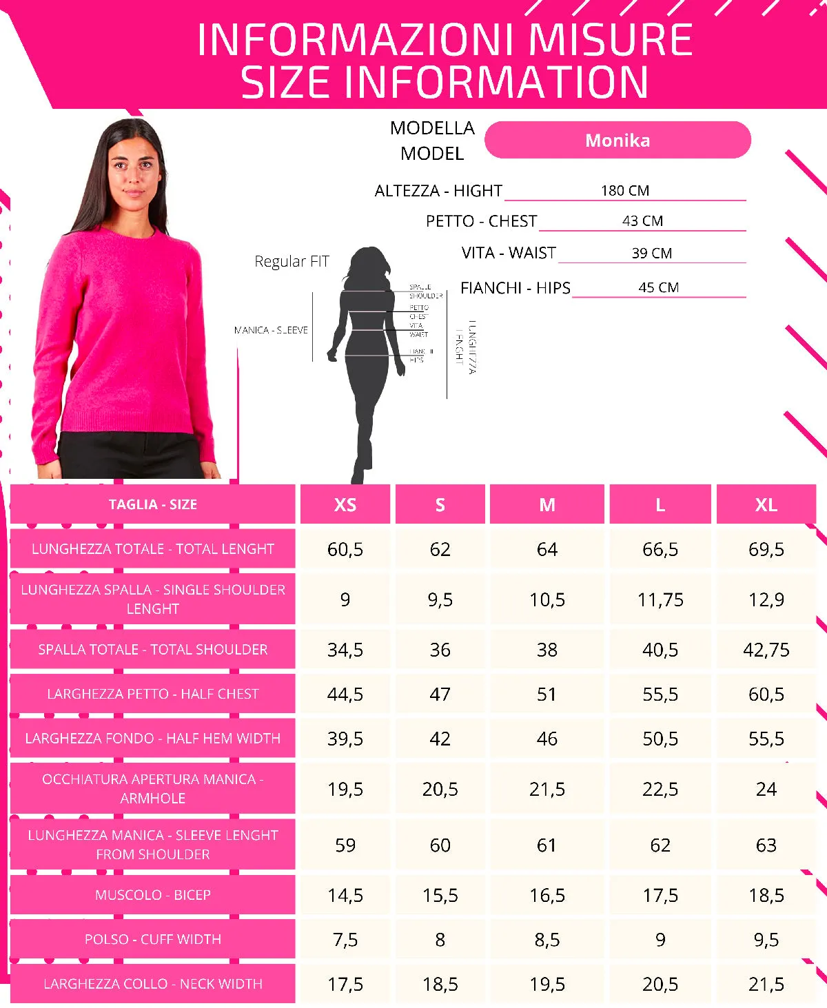 Maglia a Girocollo classico - Donna, Autunno/Inverno - 100% Lana - 100% Made in Italy | Brunella Gori