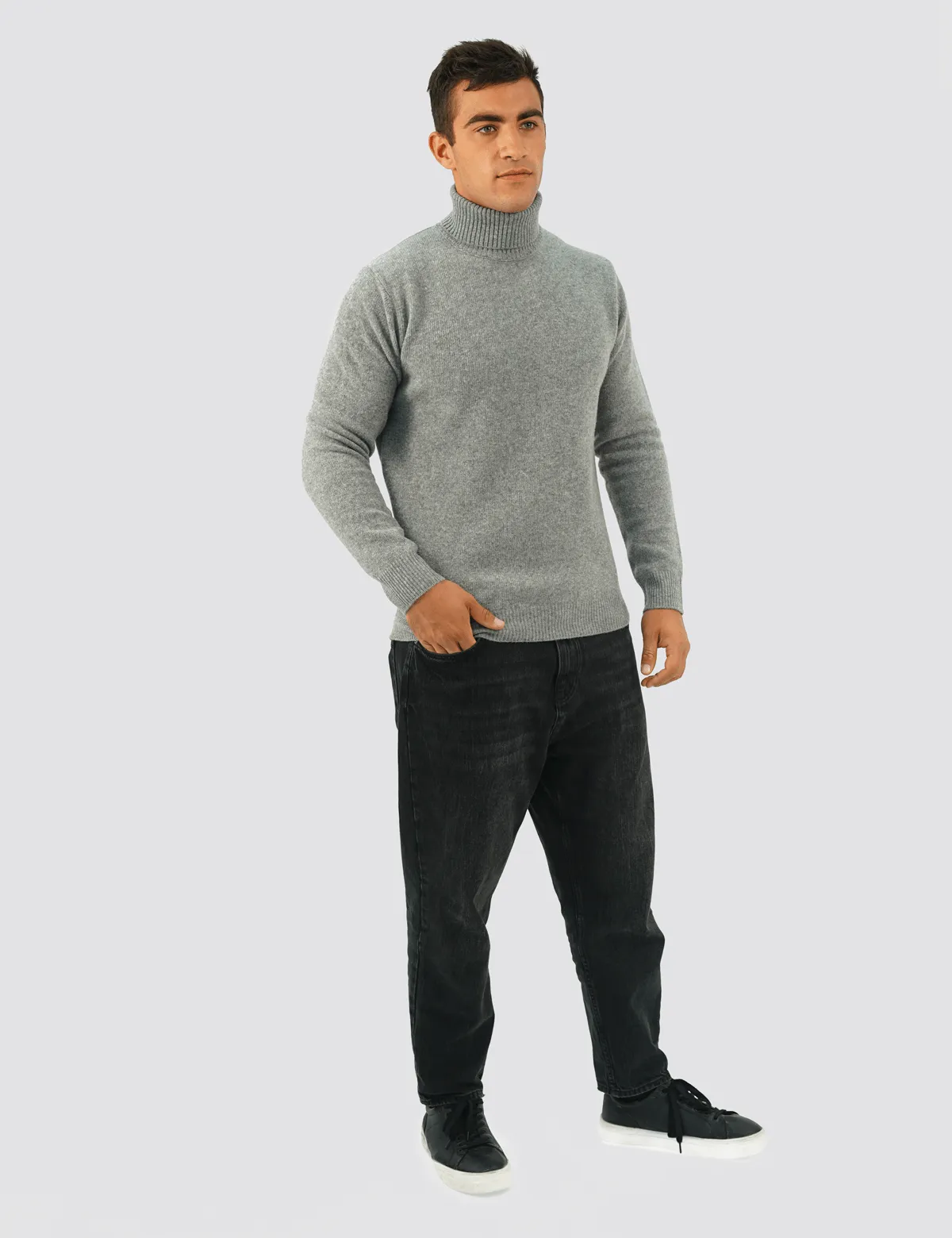 Maglia Dolcevita da Uomo Medio peso in 100% Lana Merino Extrafine - 100% Made in Italy | Brunella Gori