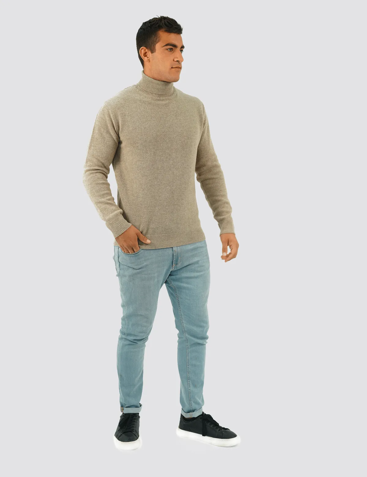 Maglia Dolcevita da Uomo Medio peso in 100% Lana Merino Extrafine - 100% Made in Italy | Brunella Gori