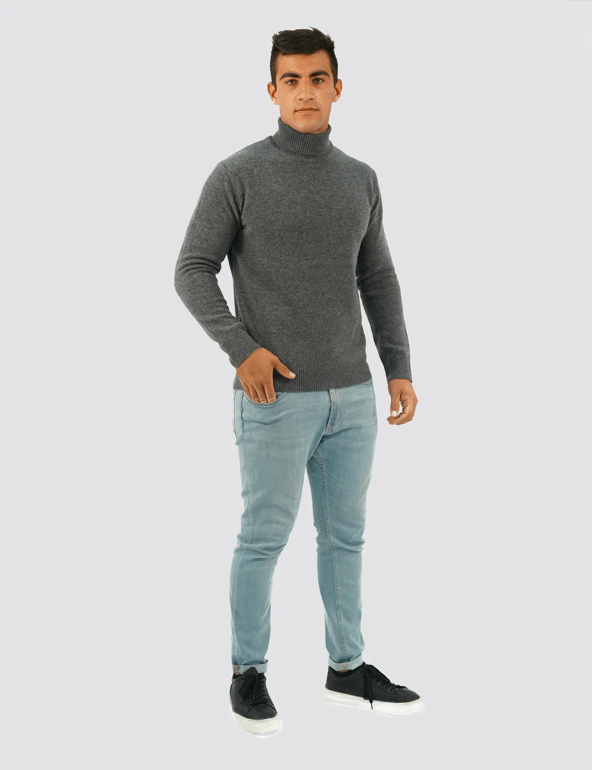 Maglia Dolcevita da Uomo Medio peso in 100% Lana Merino Extrafine - 100% Made in Italy | Brunella Gori