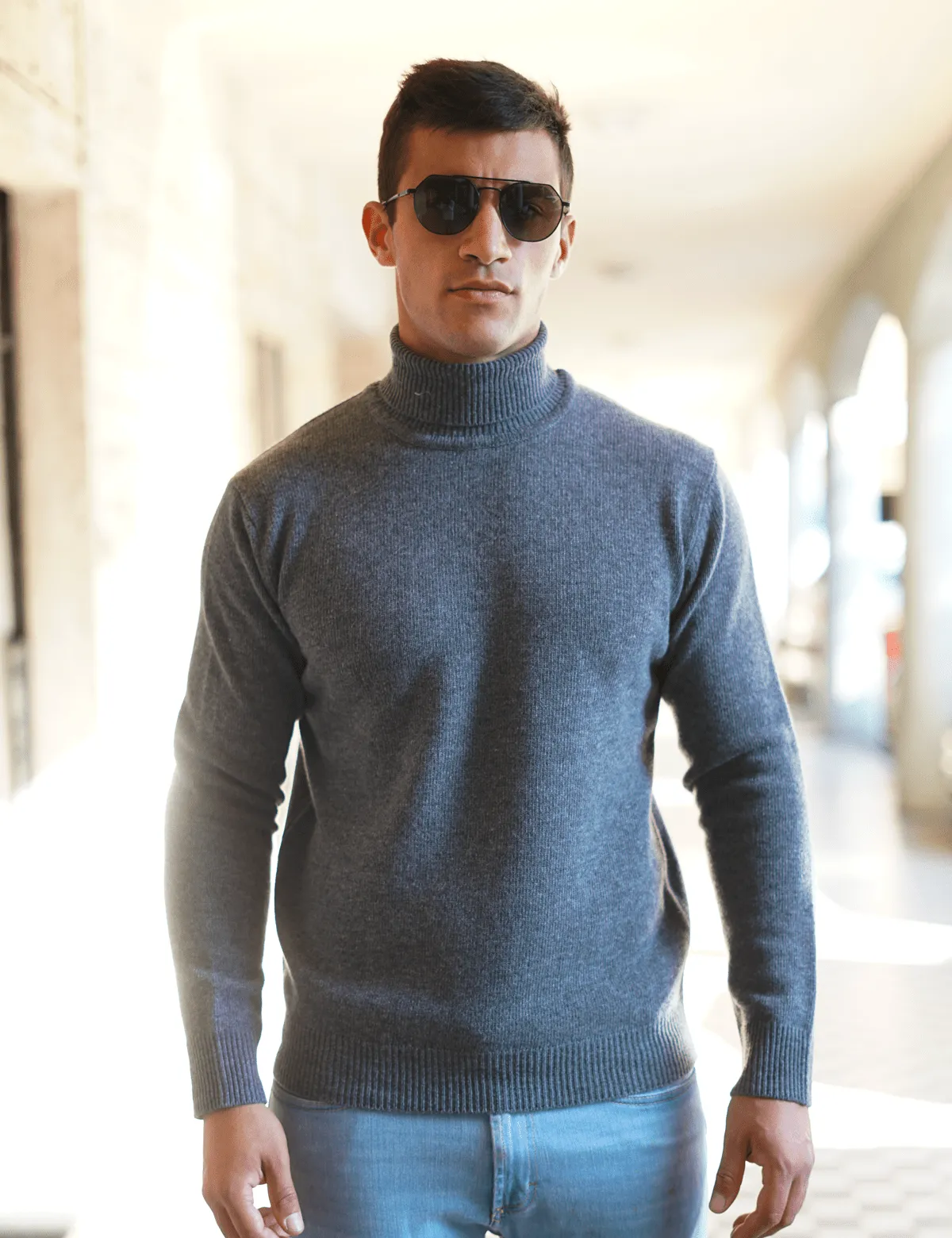 Maglia Dolcevita da Uomo Medio peso in 100% Lana Merino Extrafine - 100% Made in Italy | Brunella Gori