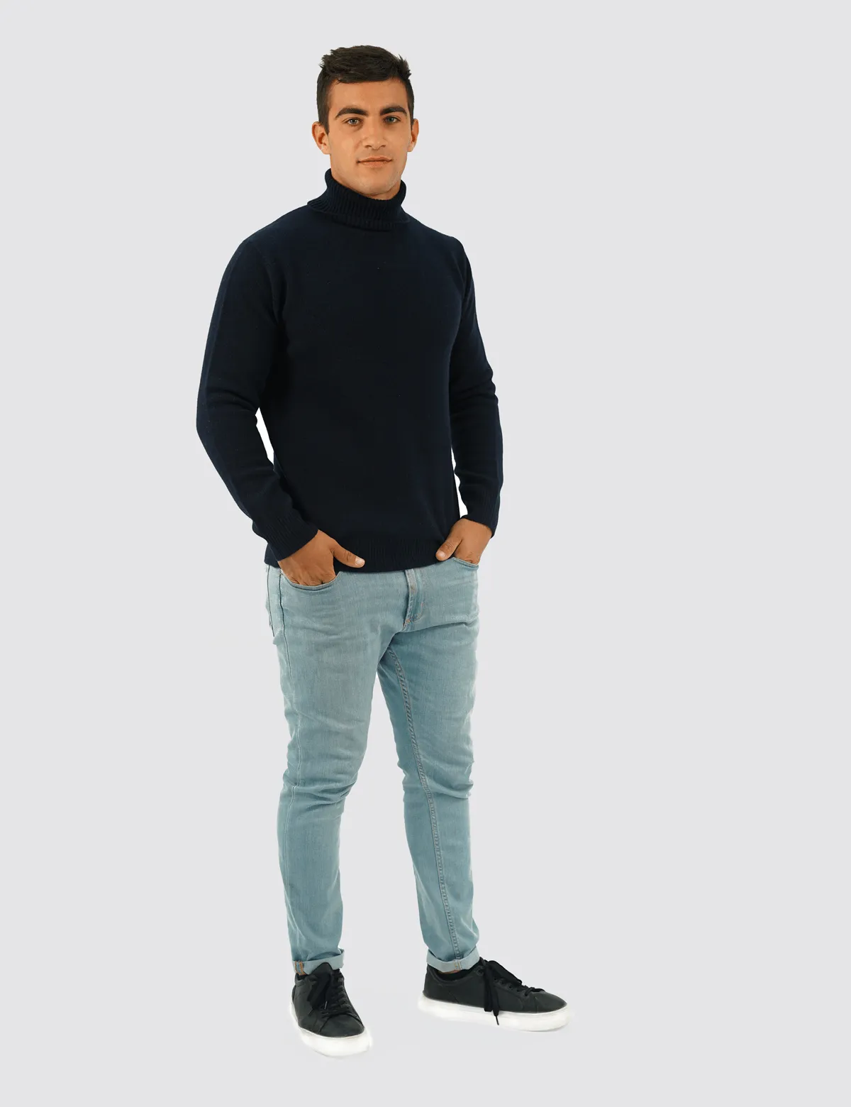 Maglia Dolcevita da Uomo Medio peso in 100% Lana Merino Extrafine - 100% Made in Italy | Brunella Gori