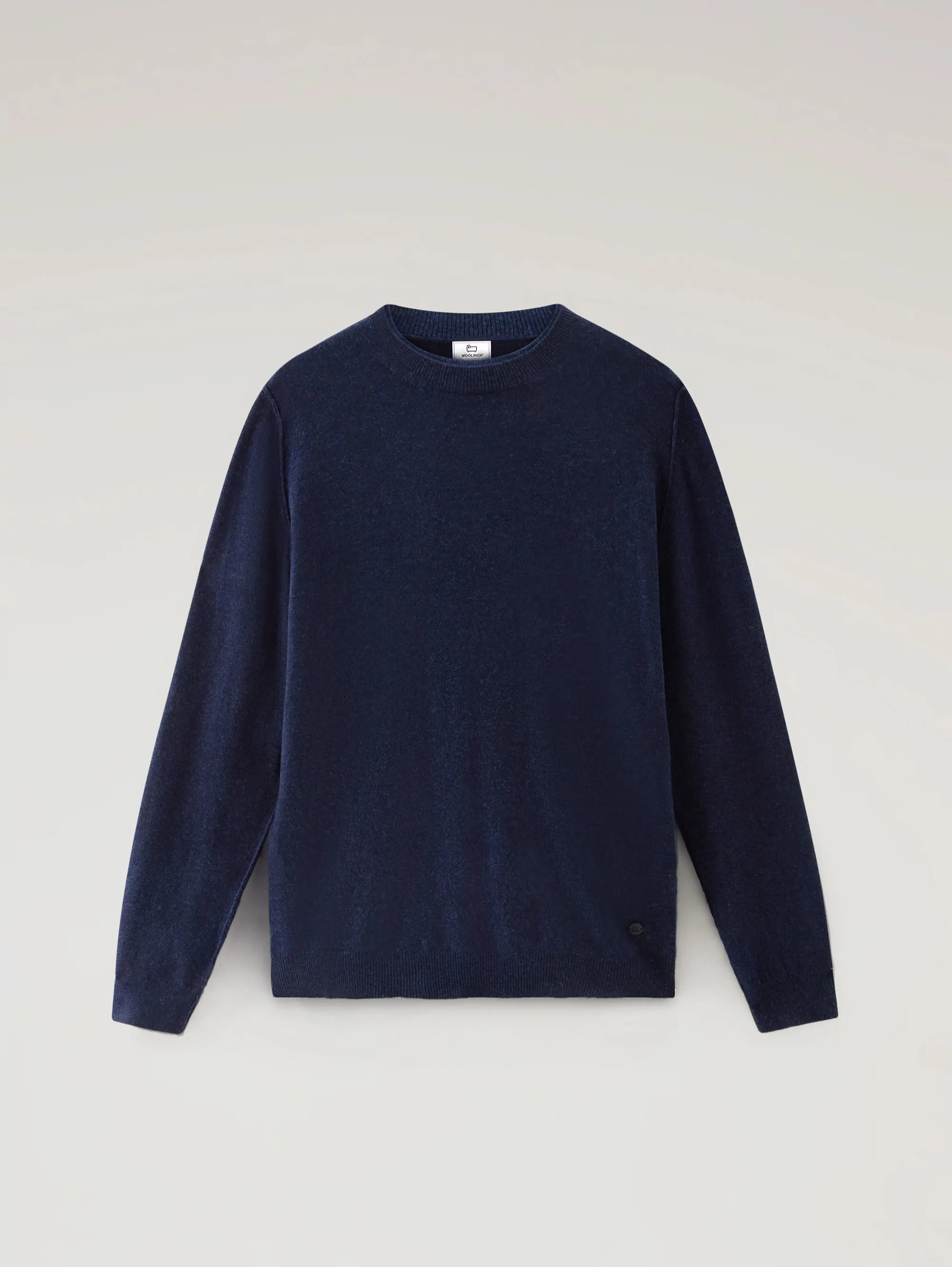Maglia Girocollo in Lana Merinos Blu