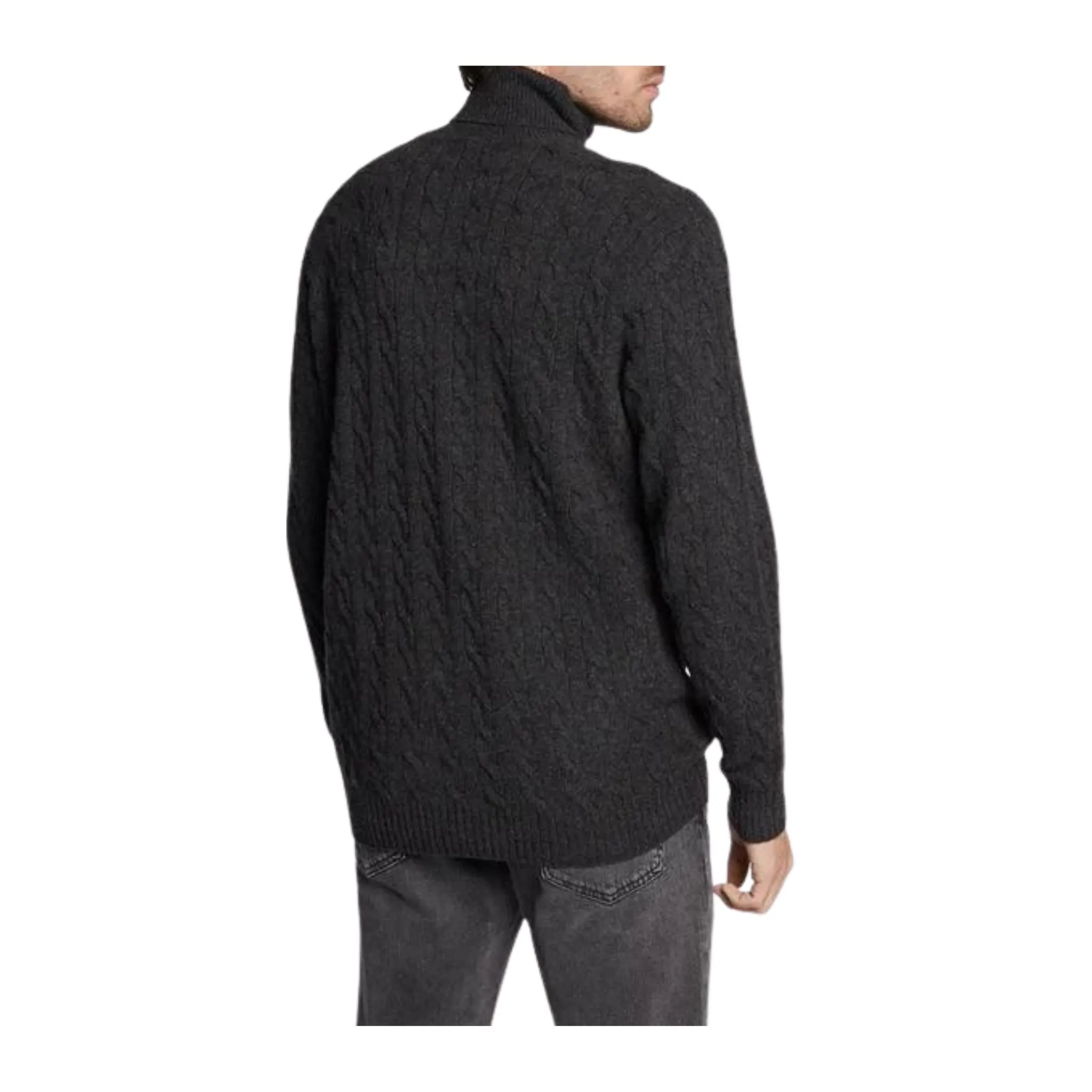 Maglia Uomo a collo alto a trecce