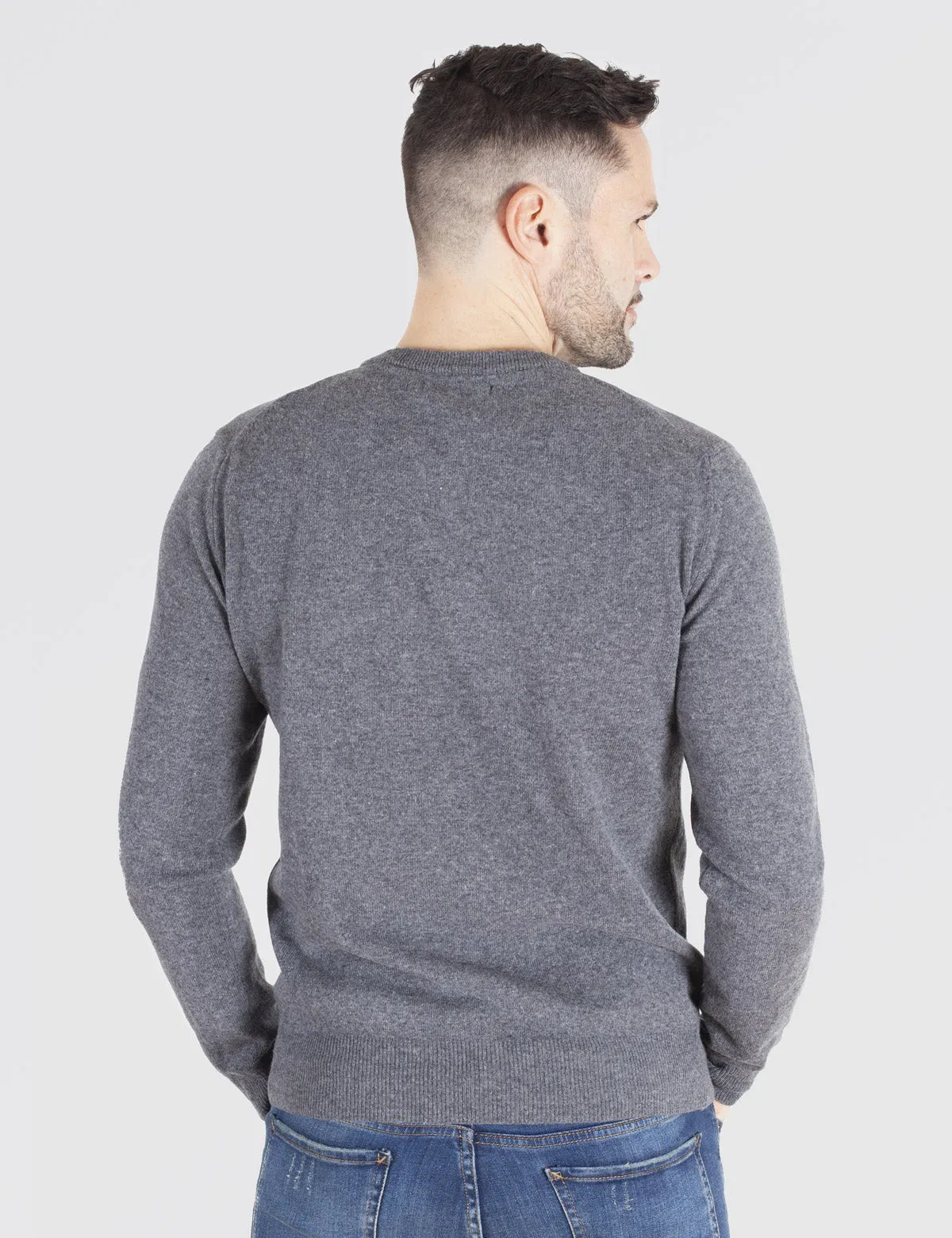 Maglia Uomo Girocollo leggero - Crewneck, Maglione Uomo Invernali - Autunno/Inverno - 100% Lambswool - Fatto in Italia | Brunell