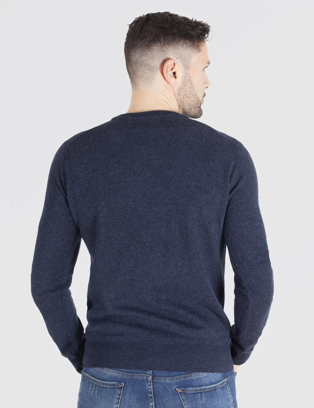 Maglia Uomo Girocollo leggero - Crewneck, Maglione Uomo Invernali - Autunno/Inverno - 100% Lambswool - Fatto in Italia | Brunell