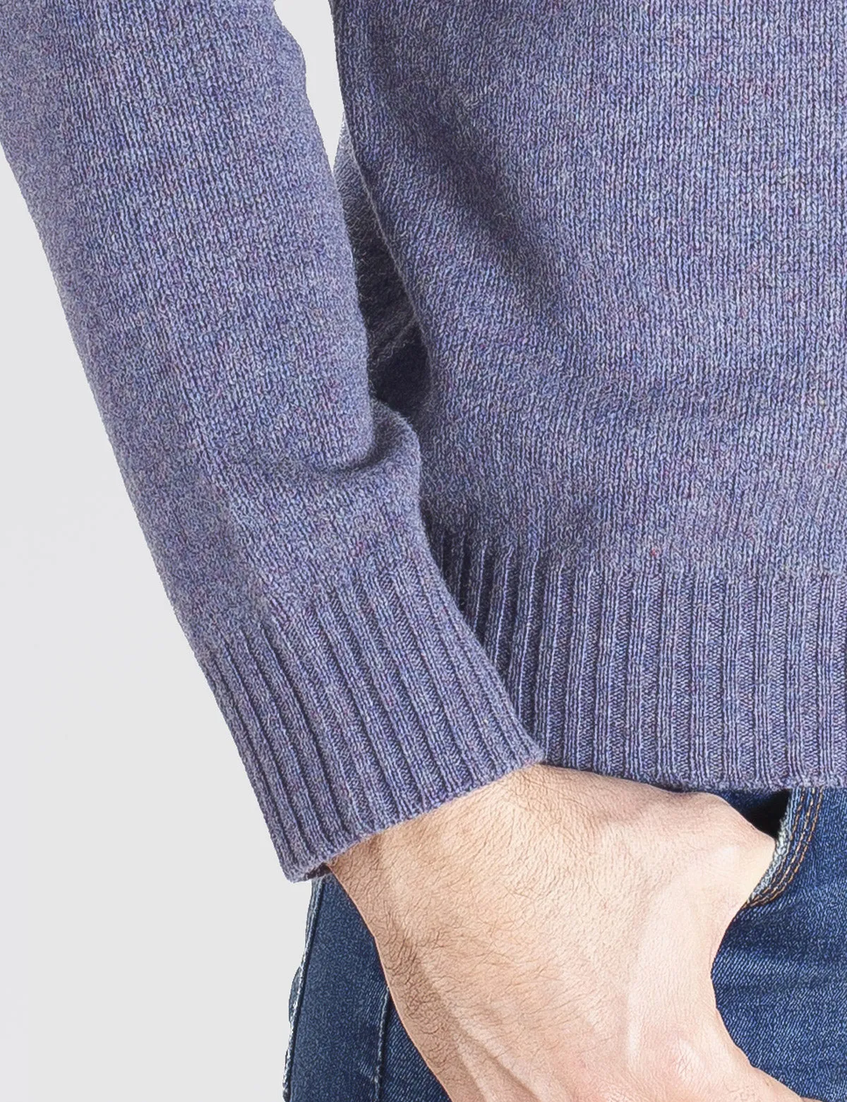 Maglia Uomo Girocollo medio peso - Crewneck, Maglione Uomo Invernali - Autunno/Inverno - 100% Lambswool - Fatto in Italia | Brun