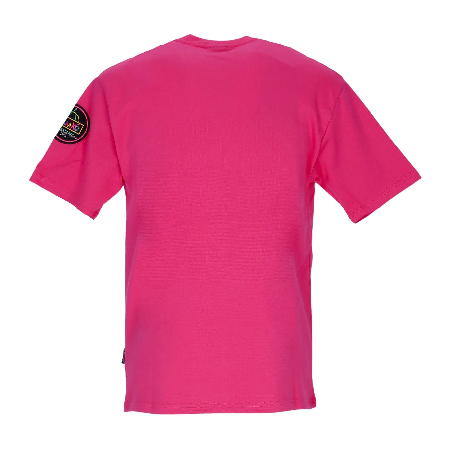 Maglietta Uomo Heritage Logo Macro Tee Fuchsia