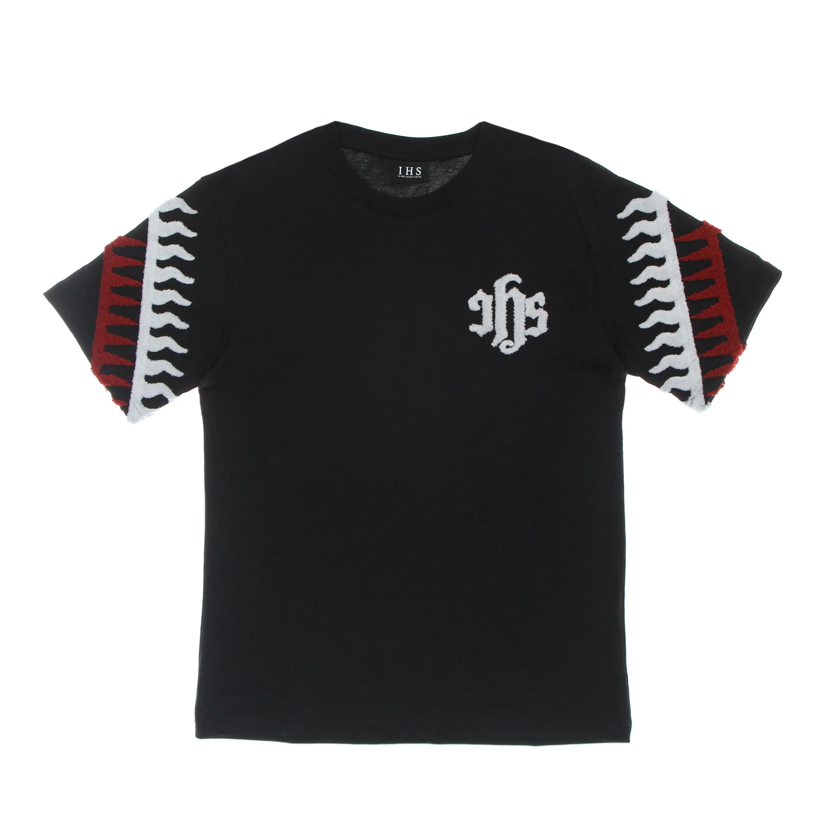Maglietta Uomo Sponge Graphic Flames Tee Black