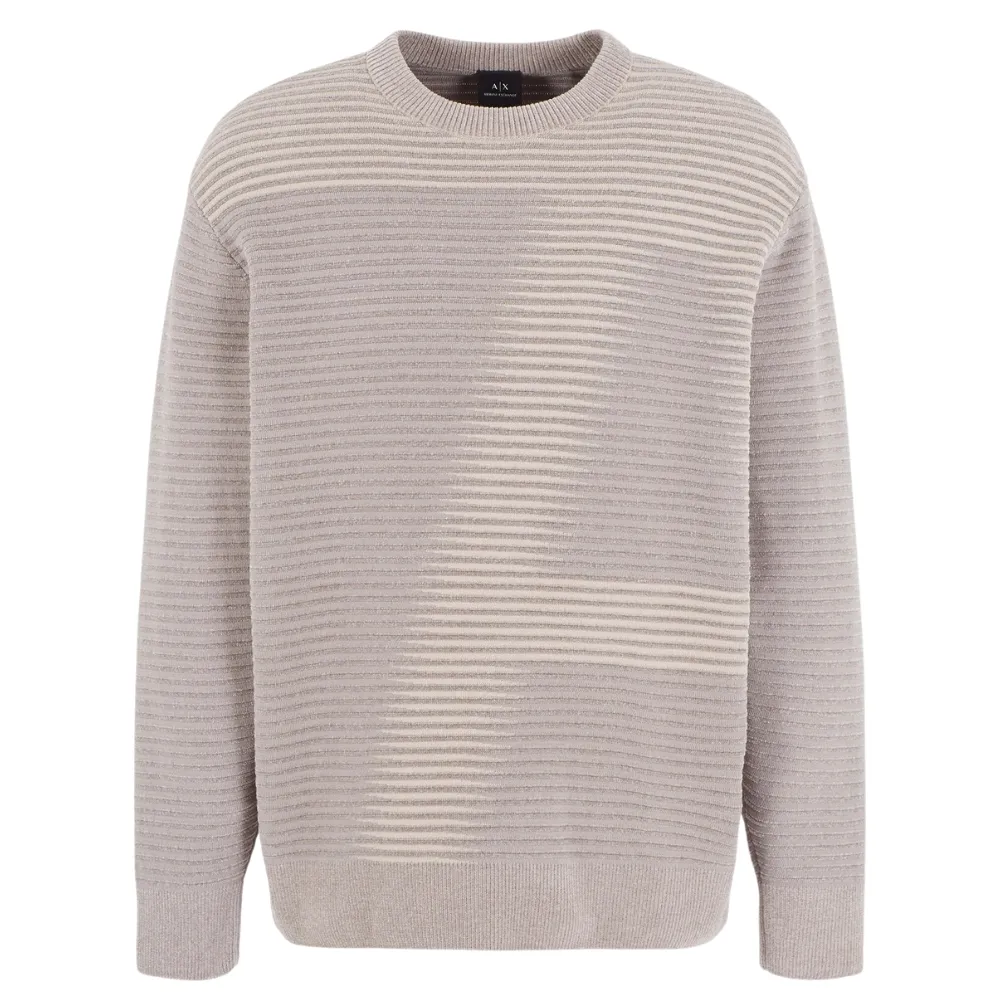 Maglione Armani Exchange a costine logo