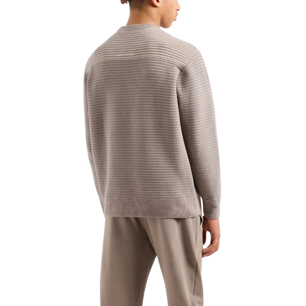 Maglione Armani Exchange a costine logo