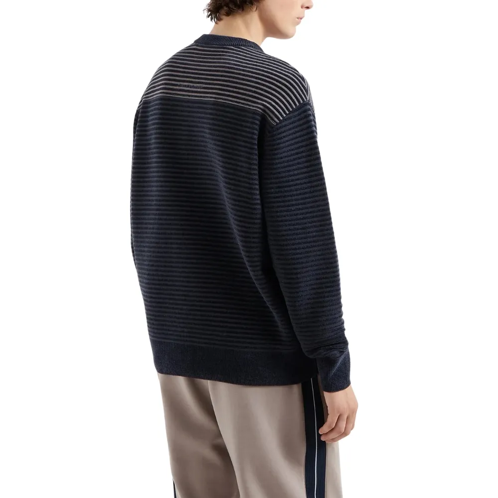 Maglione Armani Exchange a costine logo