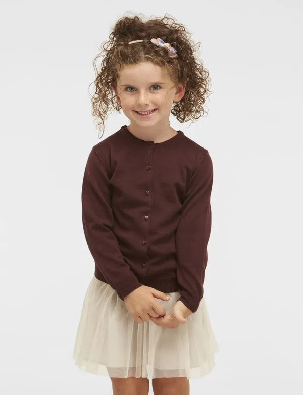 Maglione Cardigan - Bambina, Autunno/Inverno - 100% Lana Merino Bio - 100% Made in Italy | Brunella Gori