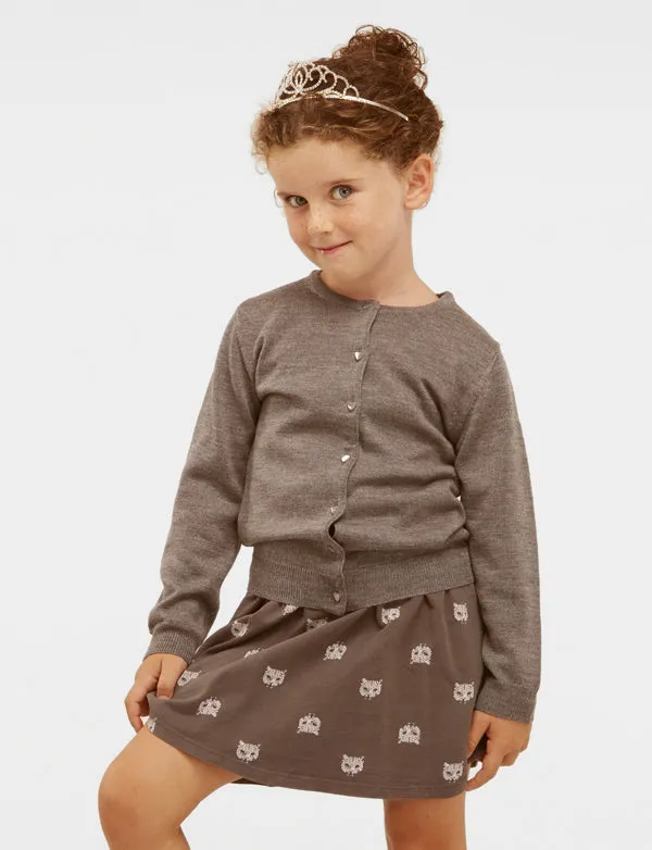 Maglione Cardigan - Bambina, Autunno/Inverno - 100% Lana Merino Bio - 100% Made in Italy | Brunella Gori