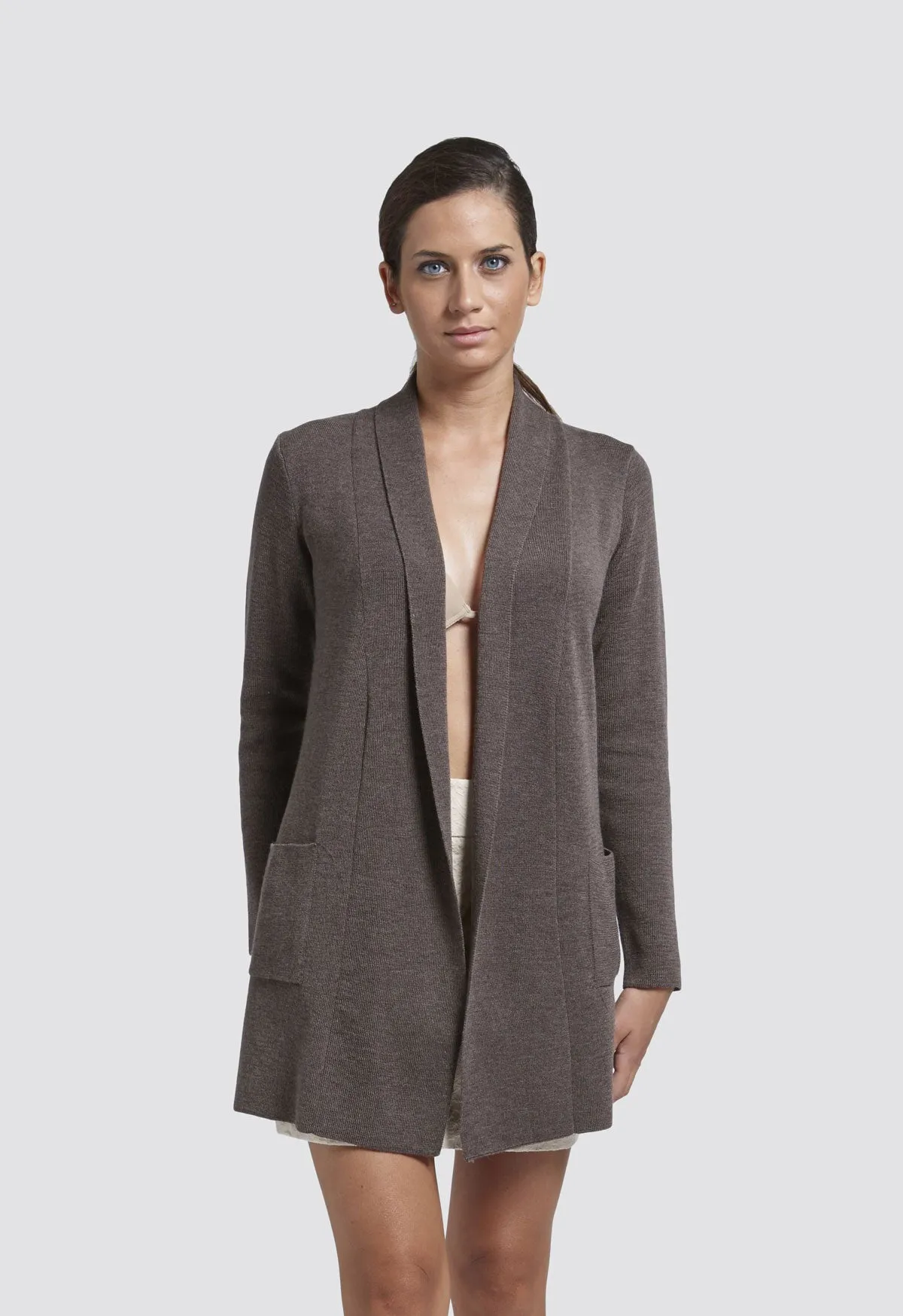 Maglione Cardigan - Donna, Autunno/Inverno - 100% Lana Merino Extra Fine - 100% Made in Italy  | Brunella Gori