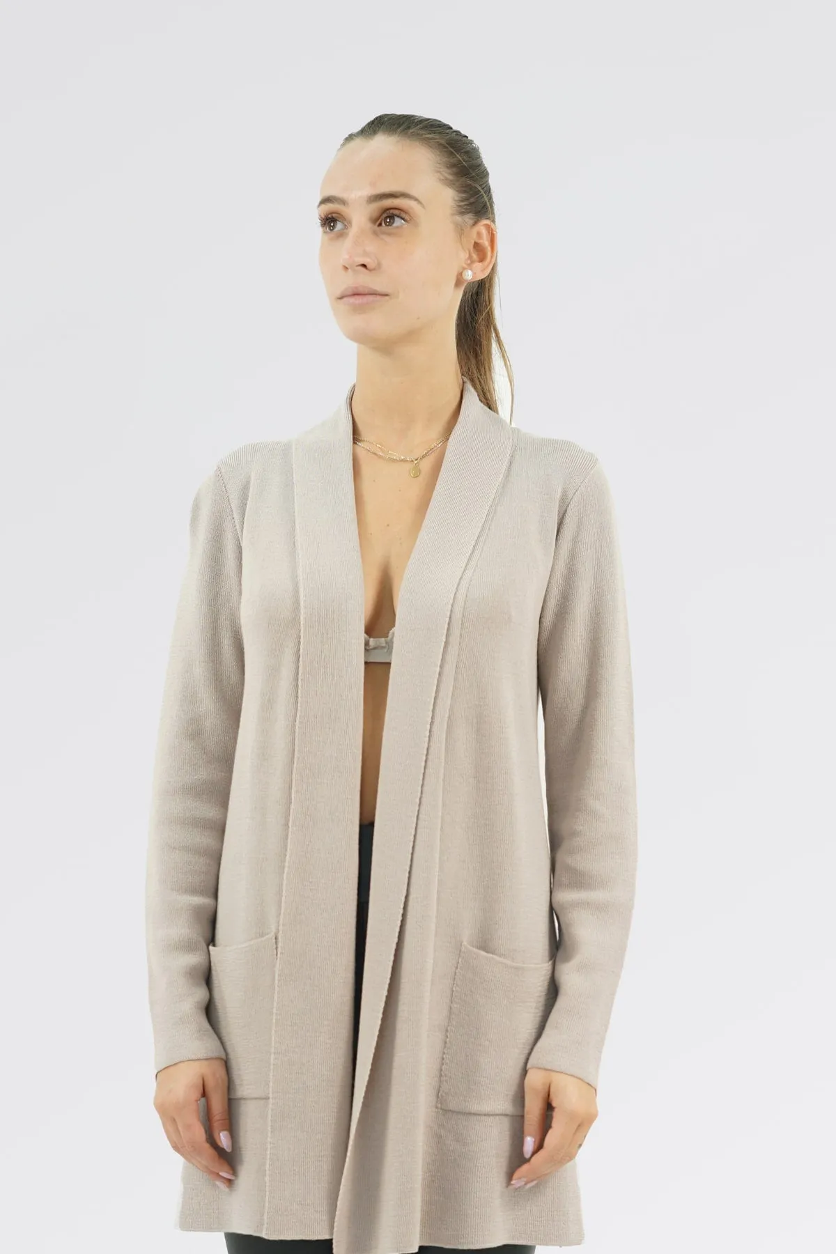 Maglione Cardigan - Donna, Autunno/Inverno - 100% Lana Merino Extra Fine - 100% Made in Italy  | Brunella Gori