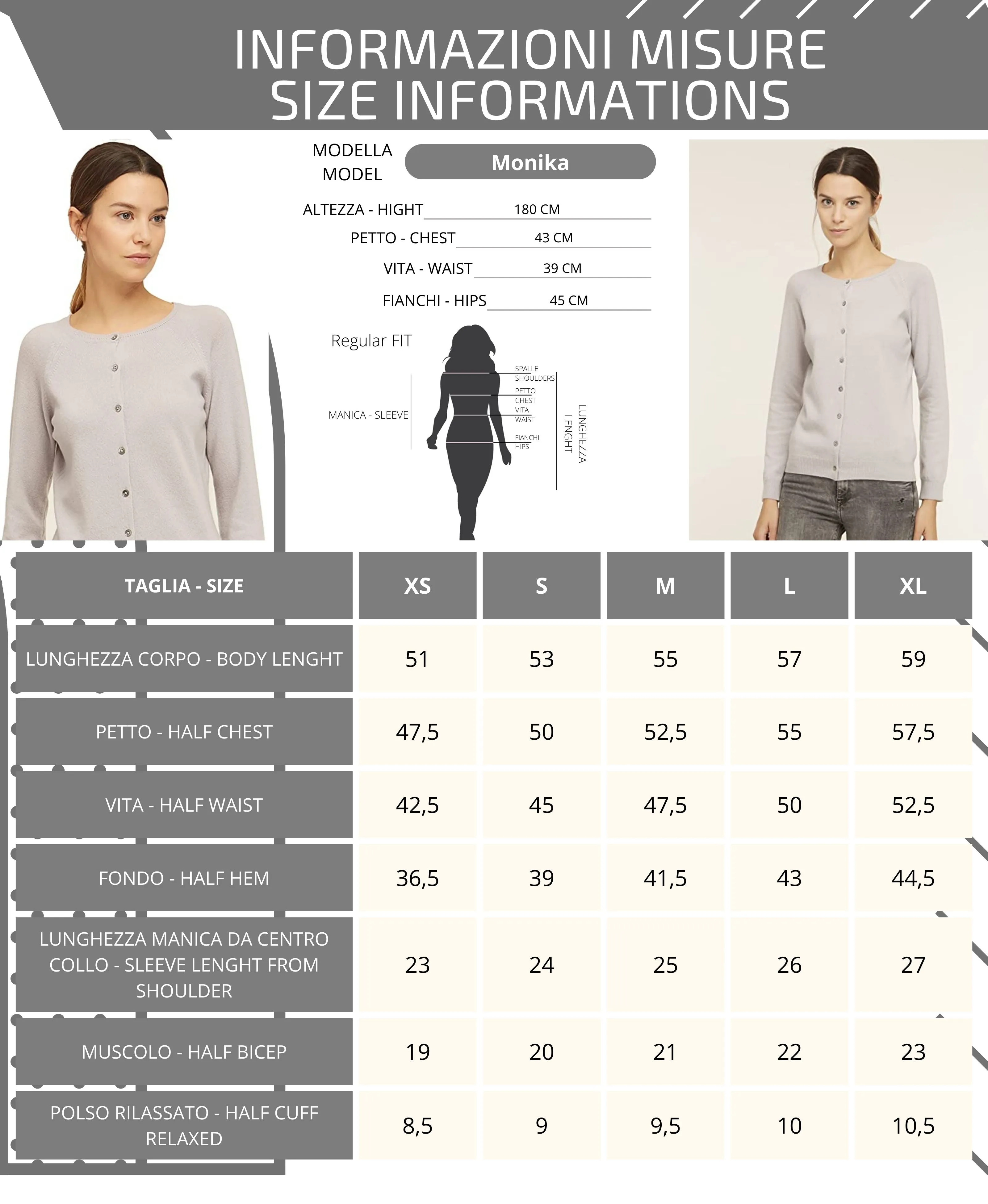 Maglione Cardigan - Donna, Autunno/Inverno - Lana e Cashmere - 100% Made in Italy | Brunella Gori