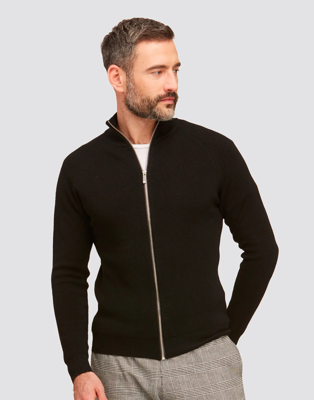 Maglione Cardigan - Uomo, Autunno/Inverno - 100% Lana Merino Extrafine - 100% Made in Italy  | Brunella Gori