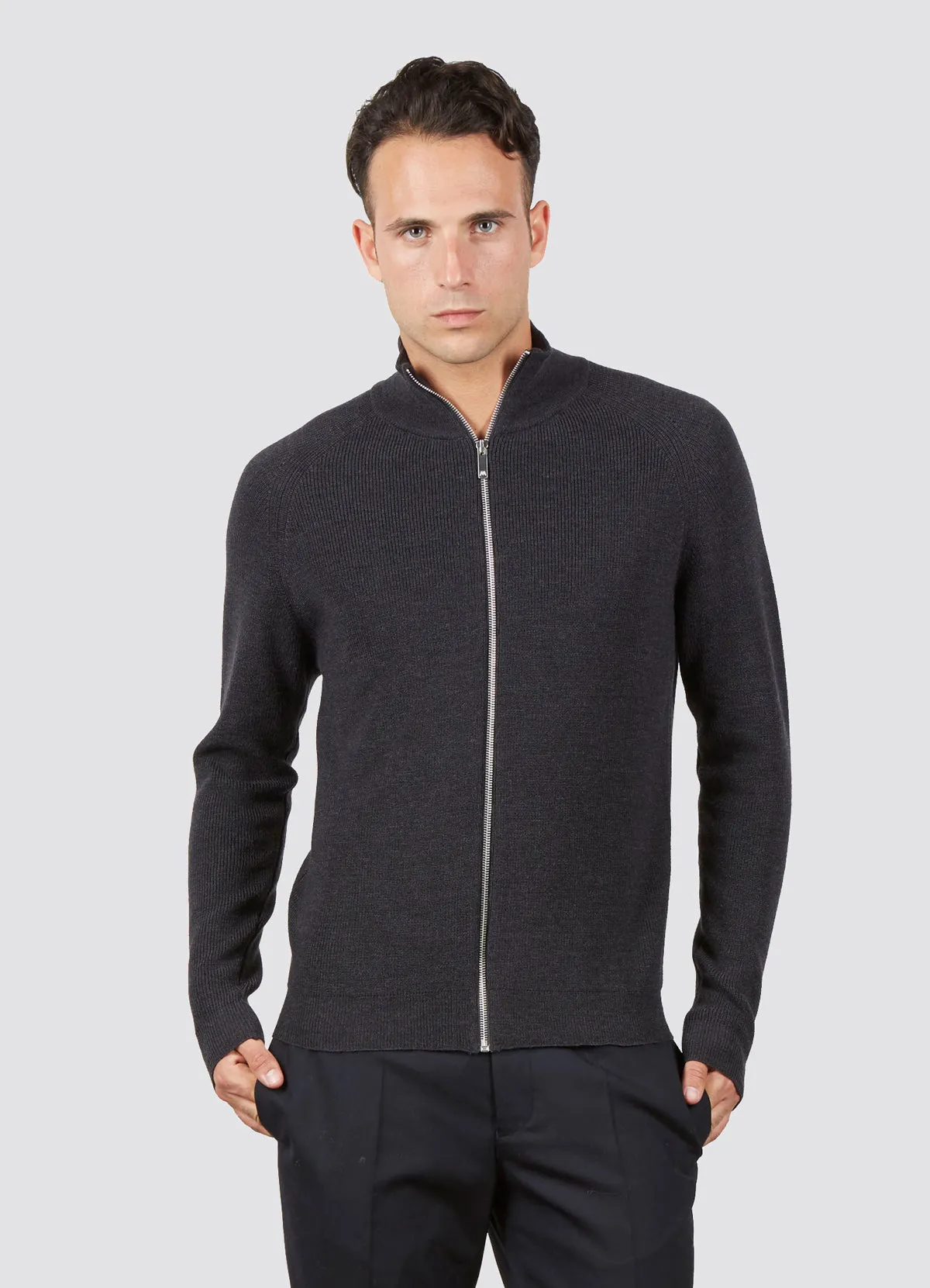 Maglione Cardigan - Uomo, Autunno/Inverno - 100% Lana Merino Extrafine - 100% Made in Italy  | Brunella Gori
