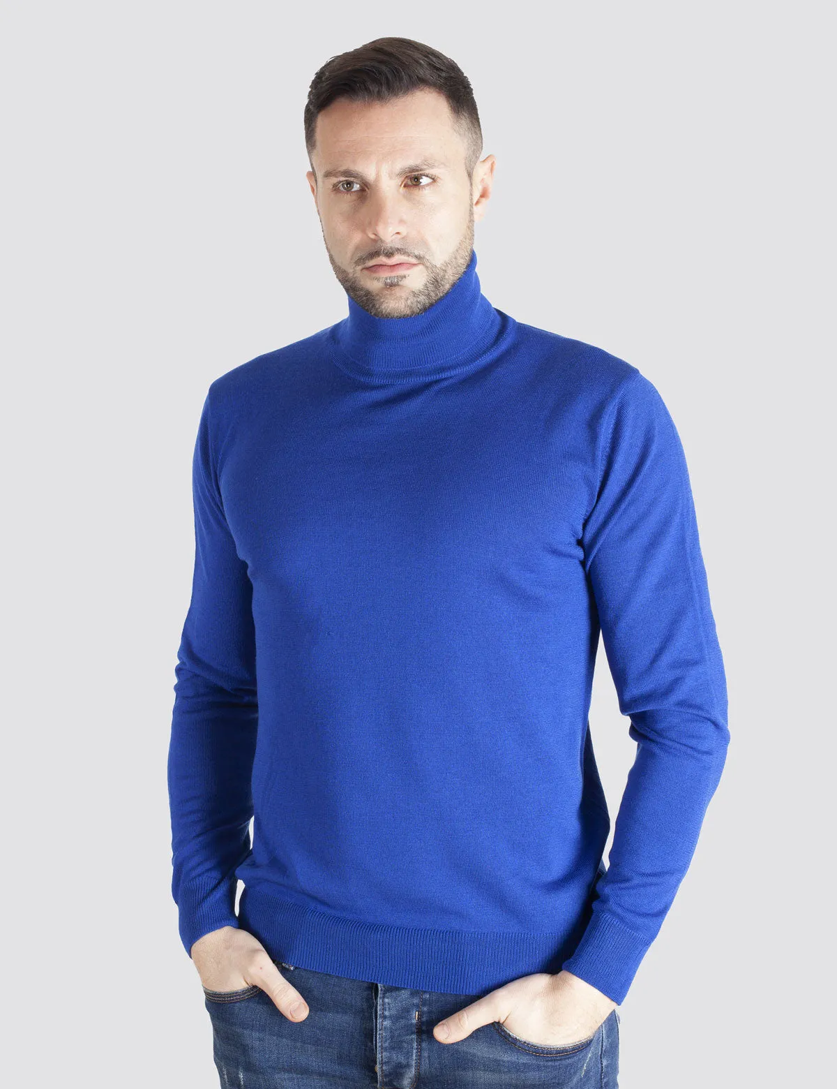 Maglione Dolcevita - Uomo, Autunno/Inverno - 100% Lana Vergine Merino Extrafine Mulesing Free - 100% Made in Italy | Brunella Go