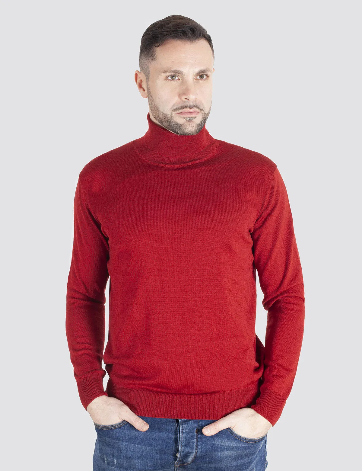 Maglione Dolcevita - Uomo, Autunno/Inverno - 100% Lana Vergine Merino Extrafine Mulesing Free - 100% Made in Italy | Brunella Go