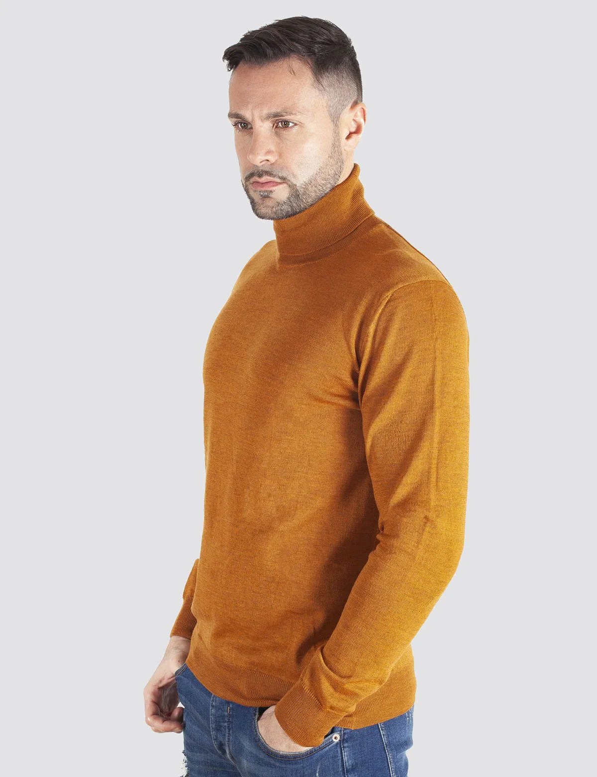 Maglione Dolcevita - Uomo, Autunno/Inverno - 100% Lana Vergine Merino Extrafine Mulesing Free - 100% Made in Italy | Brunella Go