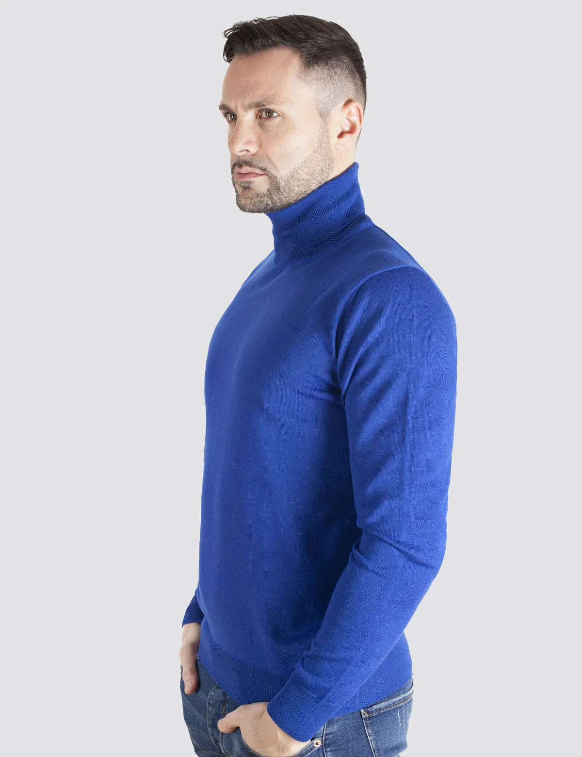 Maglione Dolcevita - Uomo, Autunno/Inverno - 100% Lana Vergine Merino Extrafine Mulesing Free - 100% Made in Italy | Brunella Go