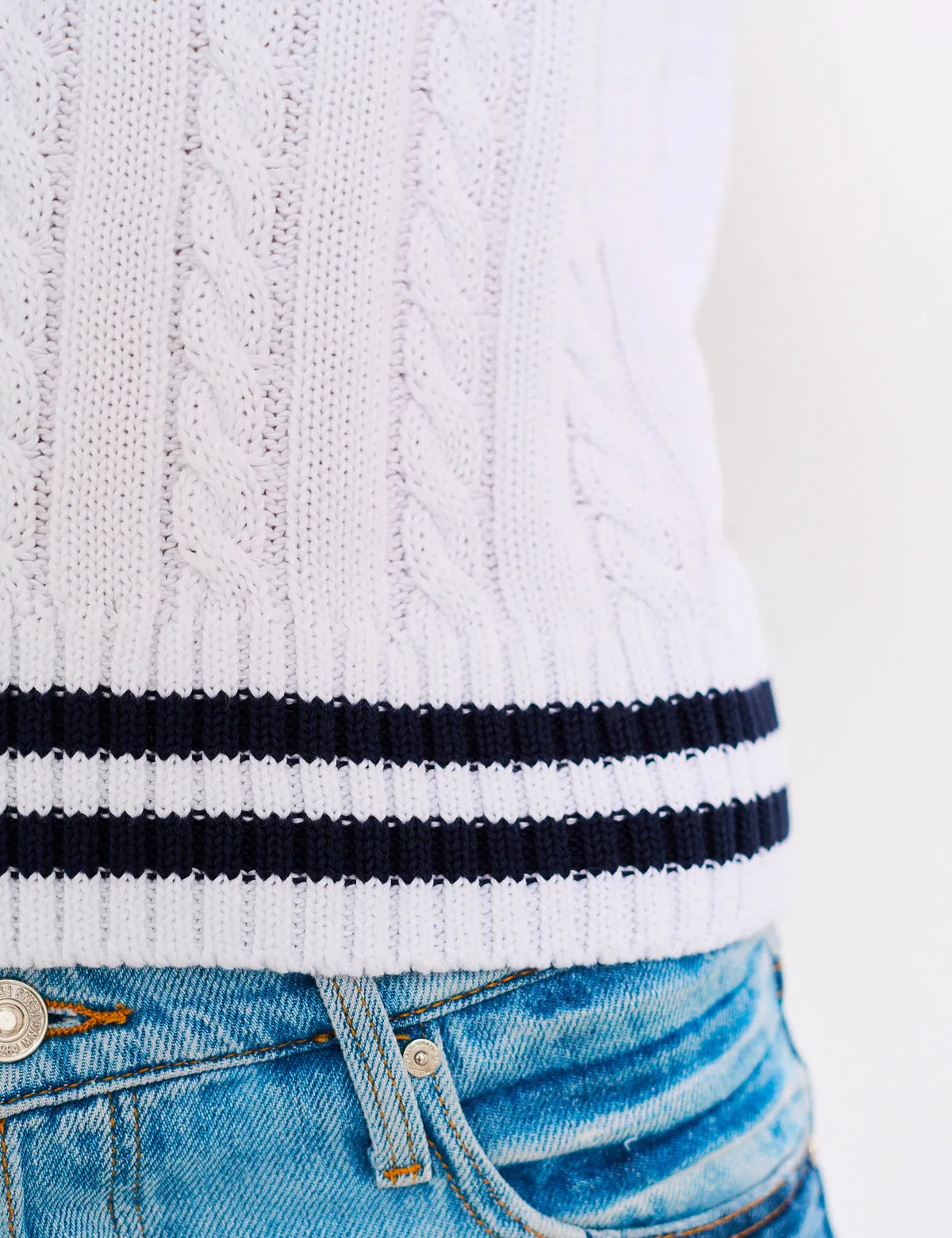 Maglione Gilet Senza Maniche - da Donna, in 100% Cotone Organico | Brunella Gori