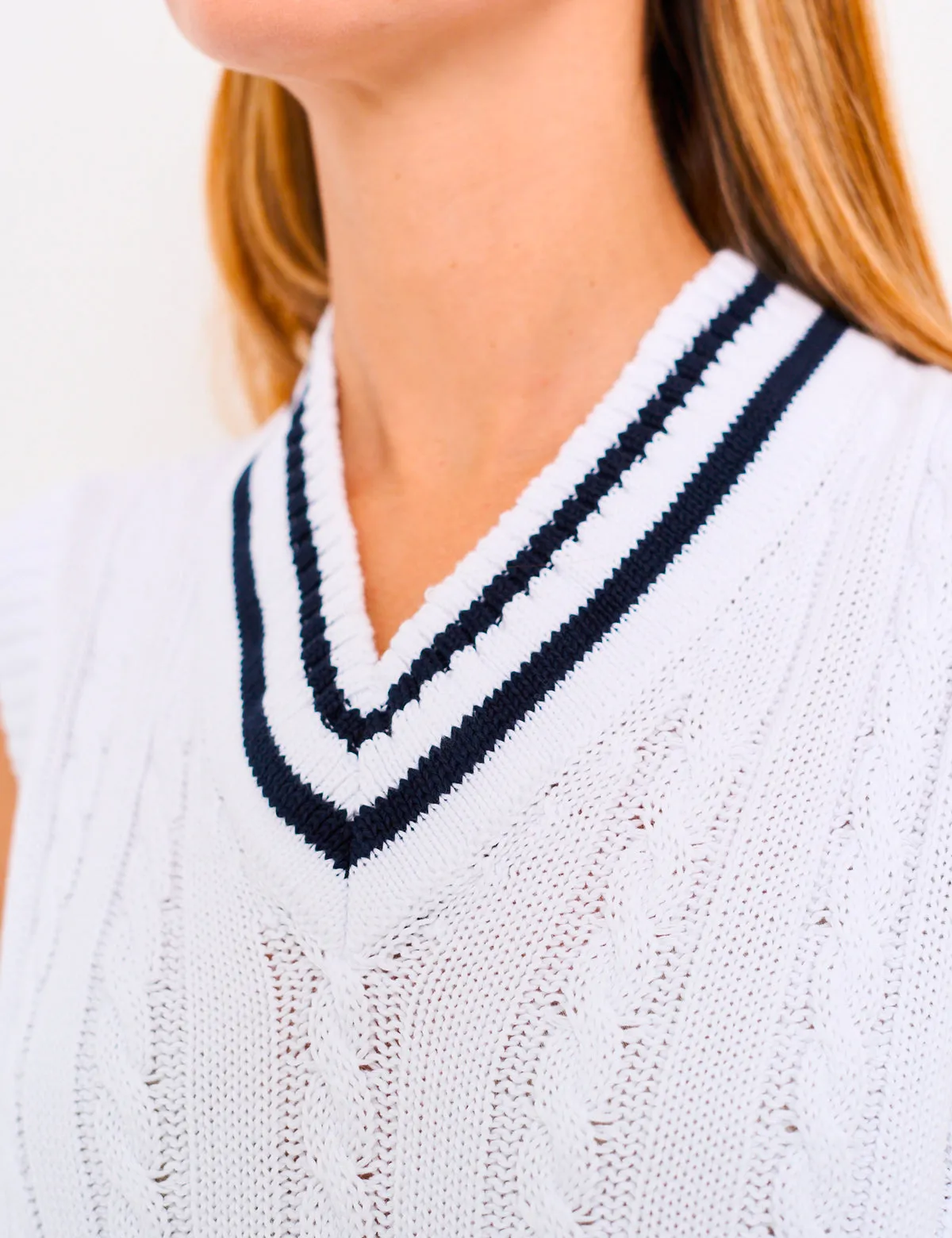 Maglione Gilet Senza Maniche - da Donna, in 100% Cotone Organico | Brunella Gori