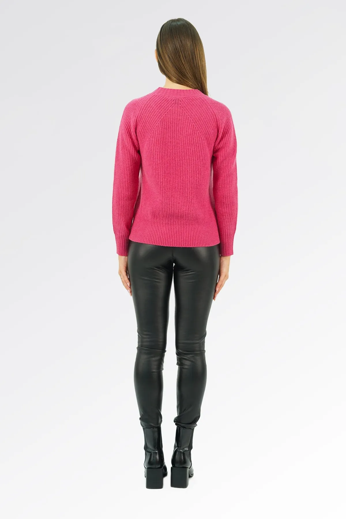 Maglione Girocollo Coste Inglese - Donna, Autunno/Inverno - 100% Lana | Brunella Gori