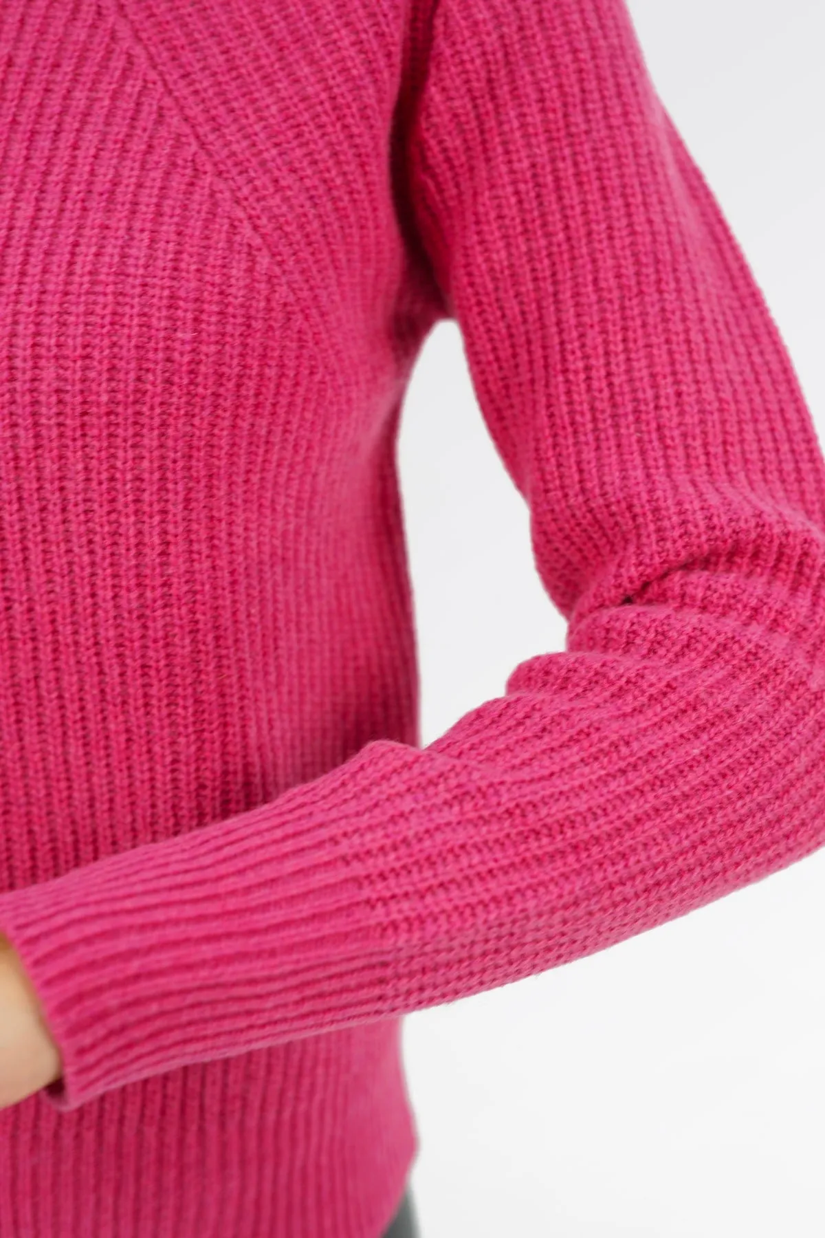 Maglione Girocollo Coste Inglese - Donna, Autunno/Inverno - 100% Lana | Brunella Gori