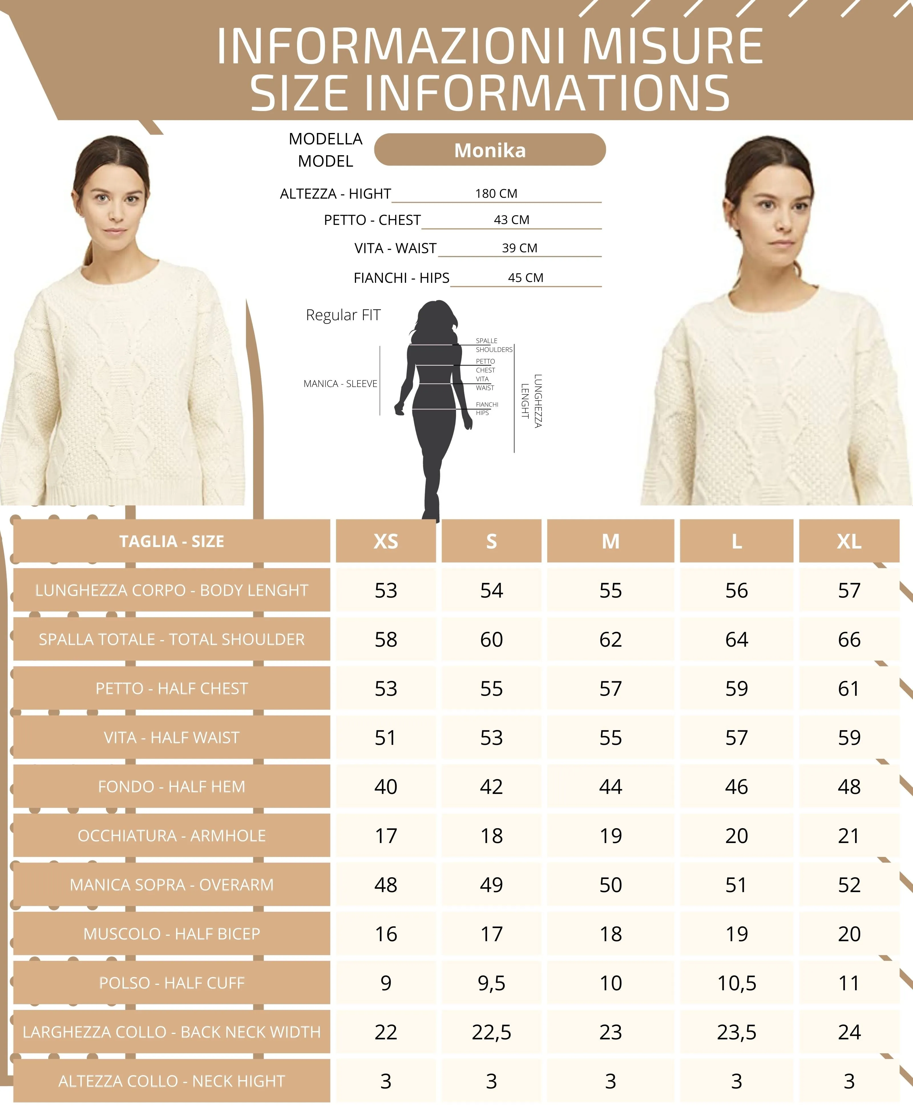Maglione Girocollo - Donna, Autunno/Inverno - 100% Lana Vergine Extrafine | Brunella Gori