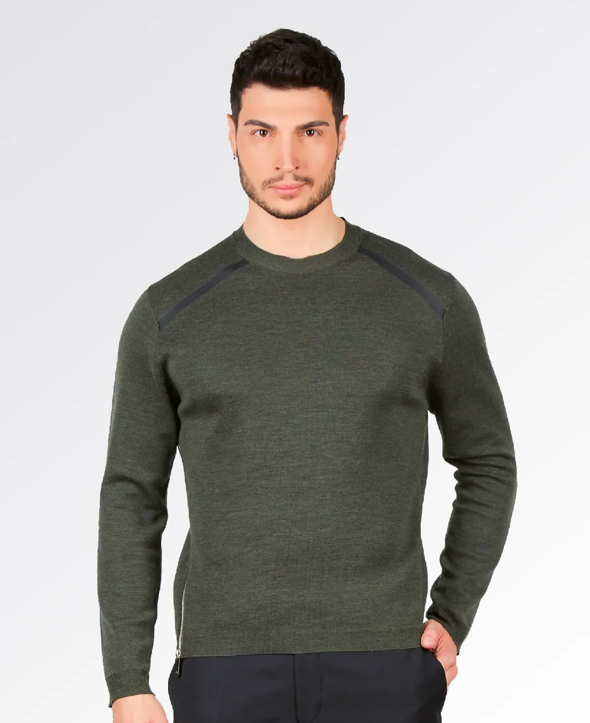 Maglione Girocollo - Uomo, Autunno/Inverno - 100% Lana Merino Extrafine   - Brunella Gori