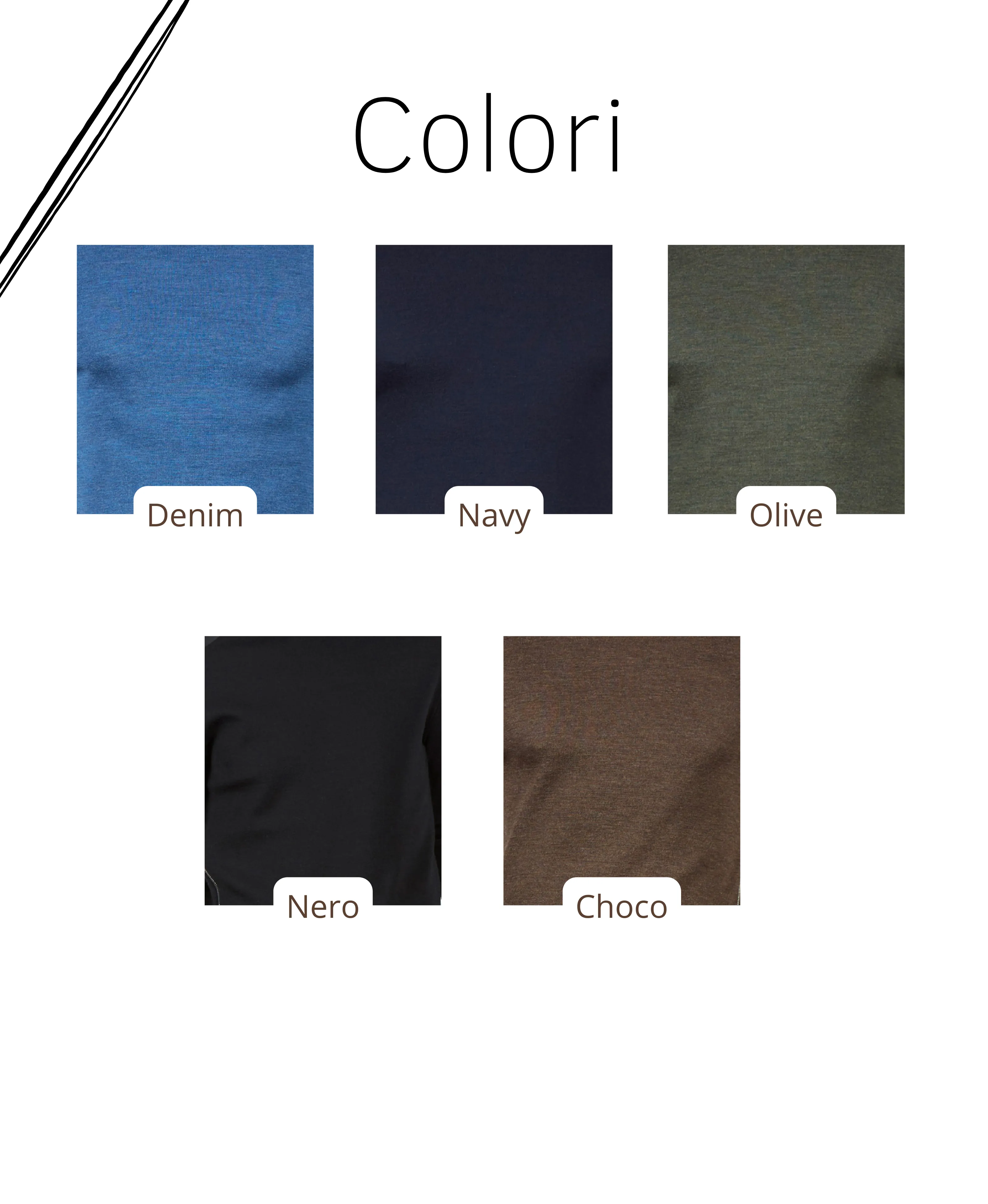 Maglione Girocollo - Uomo, Autunno/Inverno - 100% Lana Merino Extrafine   - Brunella Gori