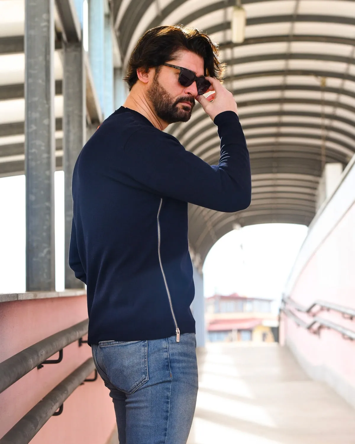 Maglione Girocollo - Uomo, Autunno/Inverno - 100% Lana Merino Extrafine   - Brunella Gori