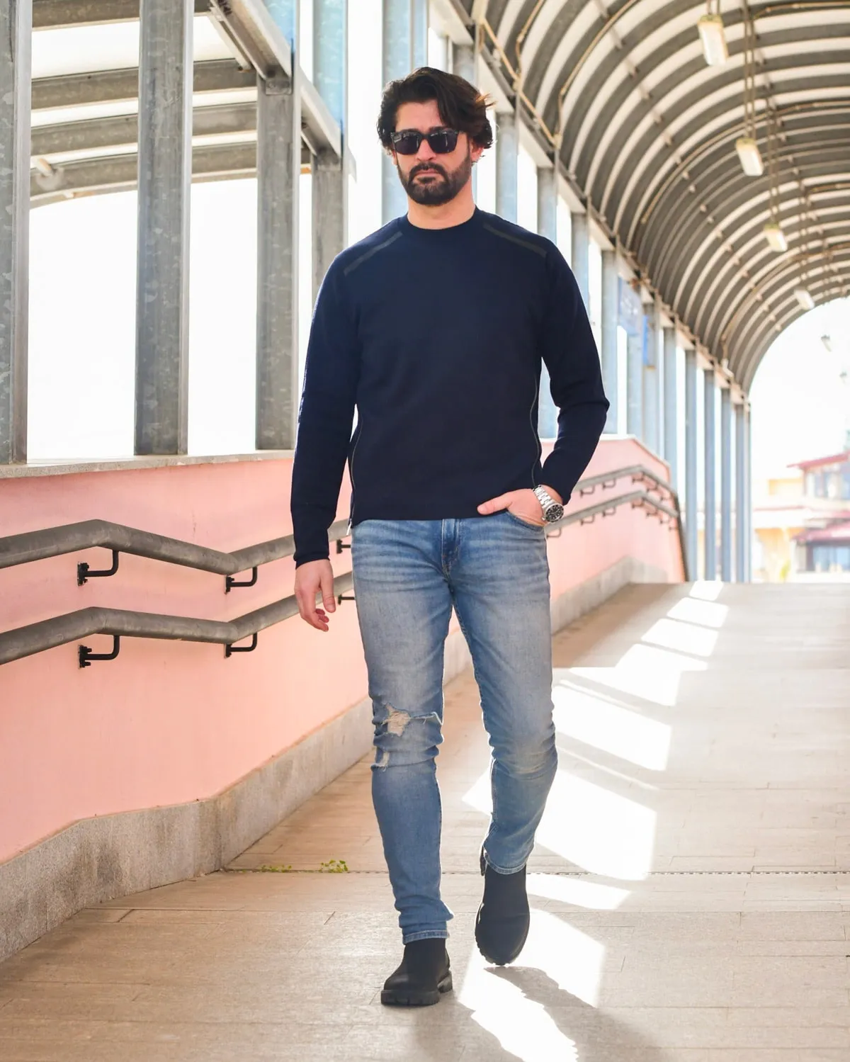 Maglione Girocollo - Uomo, Autunno/Inverno - 100% Lana Merino Extrafine   - Brunella Gori