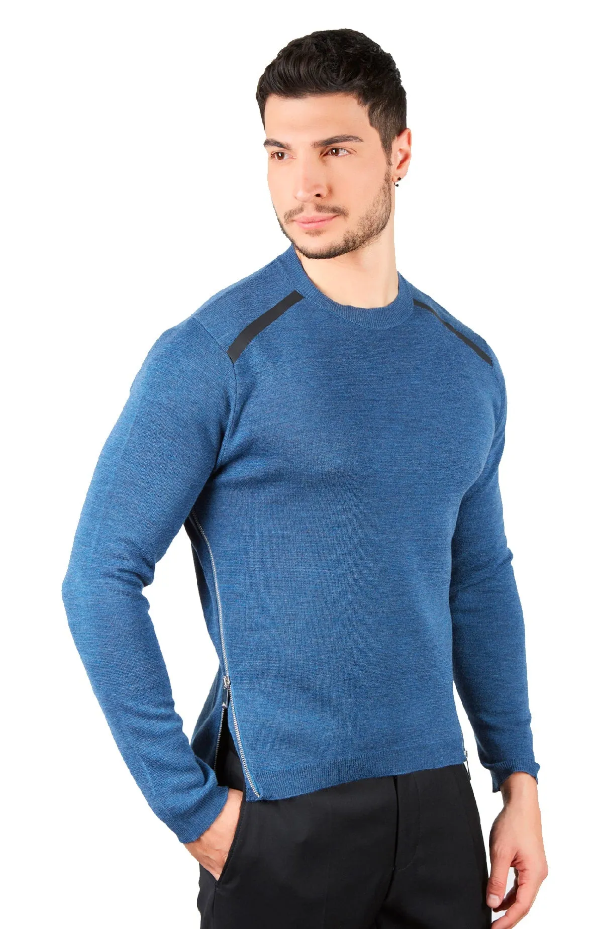 Maglione Girocollo - Uomo, Autunno/Inverno - 100% Lana Merino Extrafine   - Brunella Gori