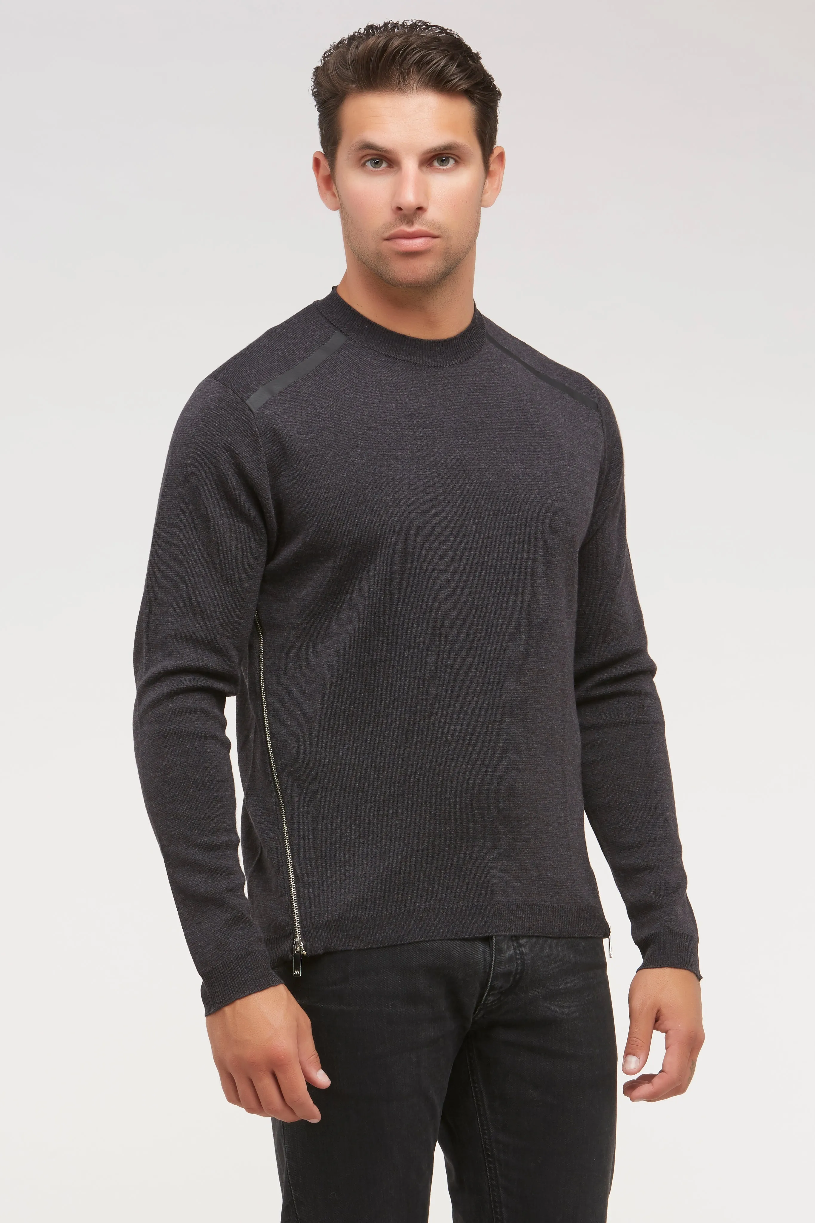 Maglione Girocollo - Uomo, Autunno/Inverno - 100% Lana Merino Extrafine   - Brunella Gori