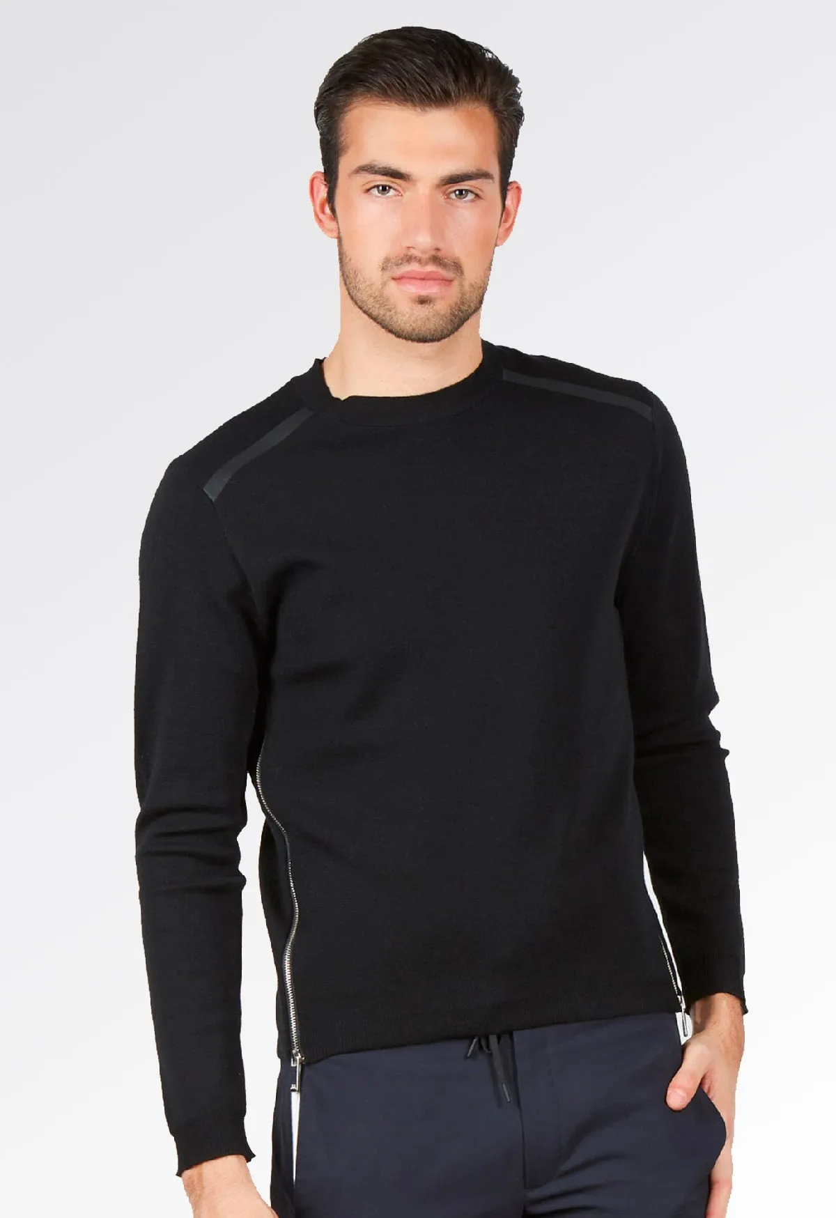 Maglione Girocollo - Uomo, Autunno/Inverno - 100% Lana Merino Extrafine   - Brunella Gori