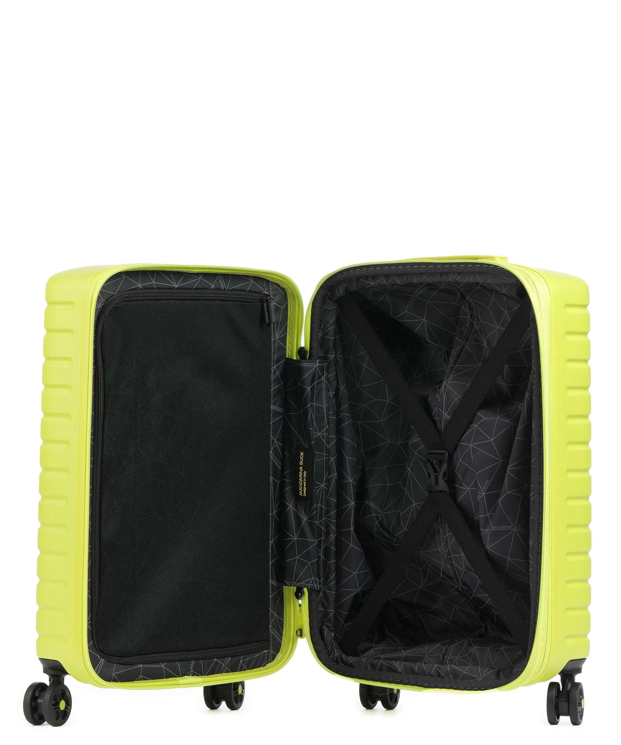  Mandarina Duck Flyduck Valigia trolley (4 ruote) giallo verde 55 cm  