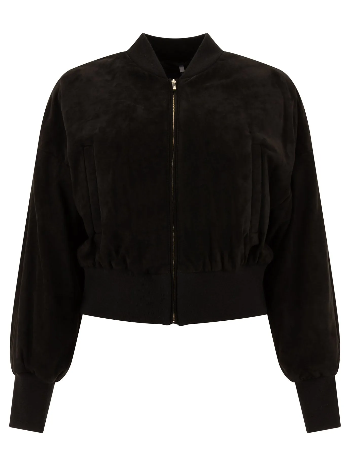 Max Mara S Giacca da bomber ribby in pelle scamosciata