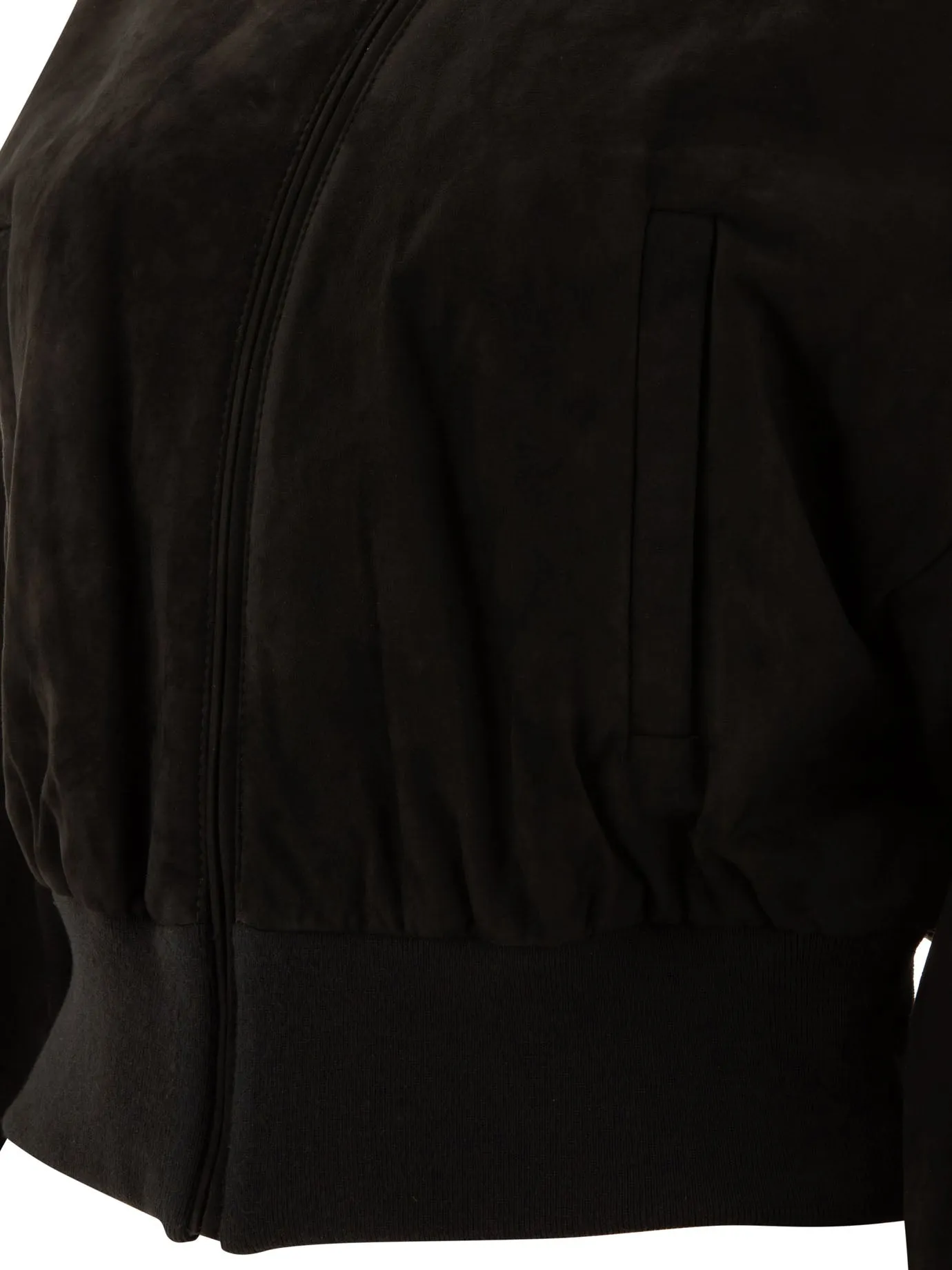 Max Mara S Giacca da bomber ribby in pelle scamosciata