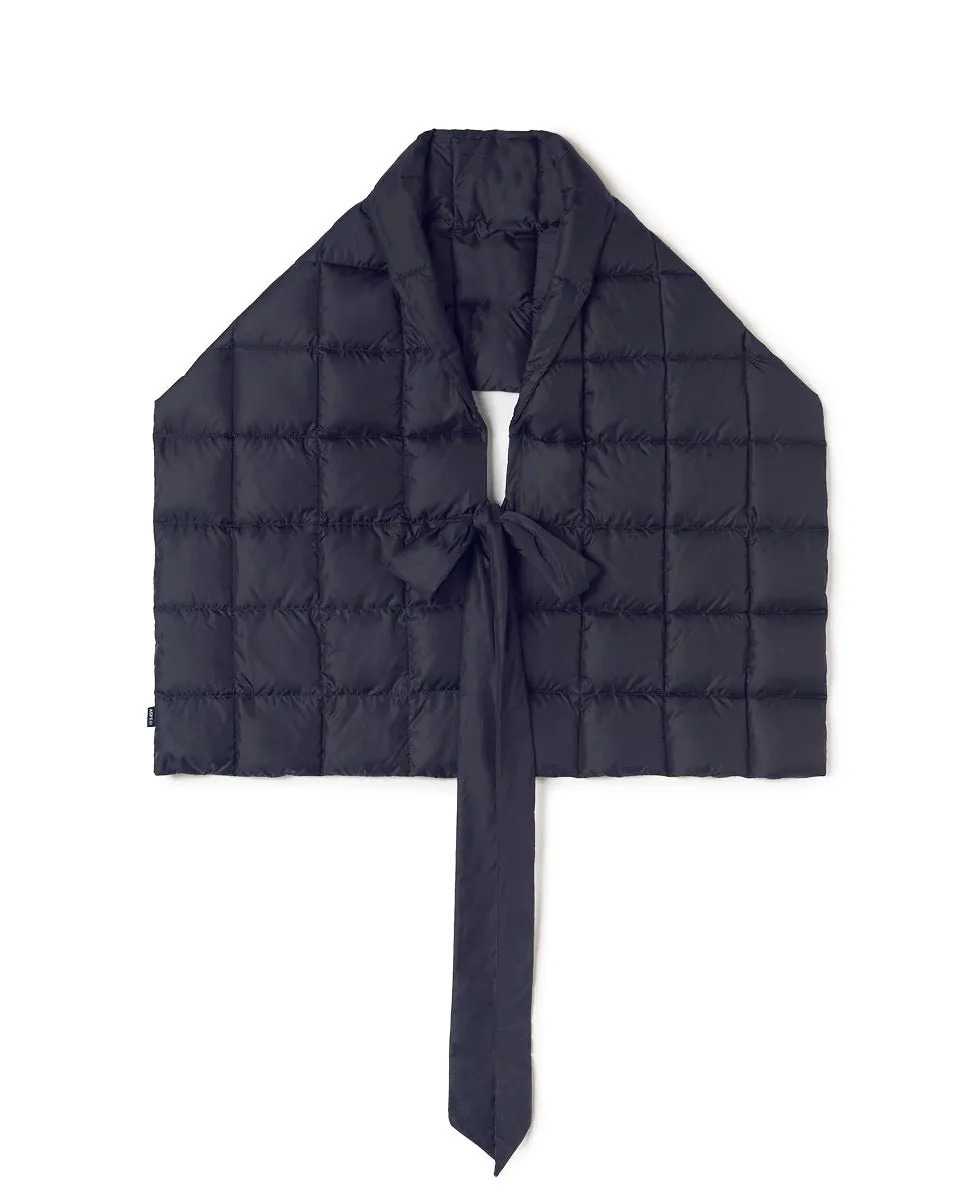 Maxi foulard piumino blu navy