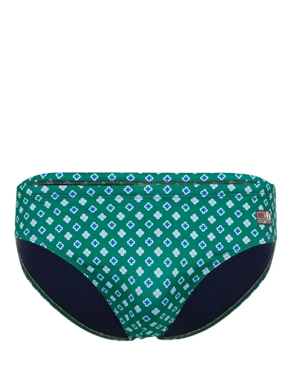 Mc2 Saint Barth Slip Verde Uomo Motivo Grafico