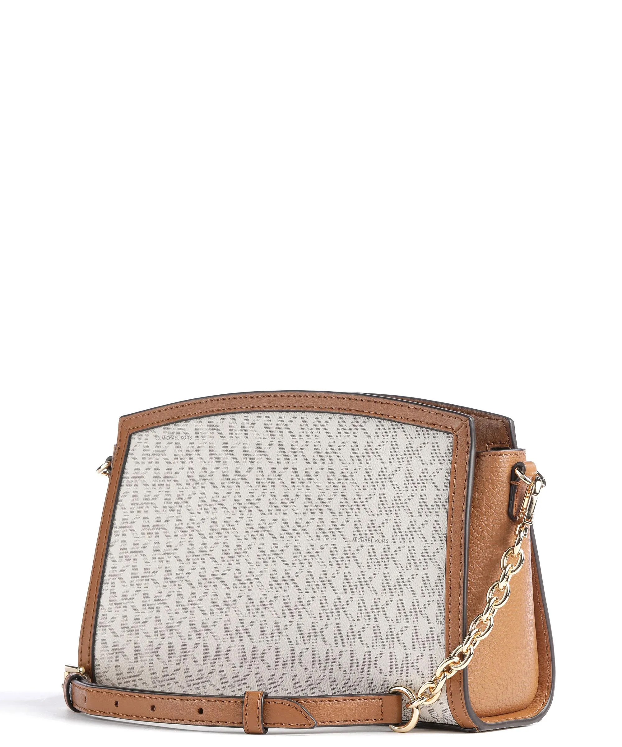  Michael Kors Chantal Borsa a tracolla tela avorio/marrone  