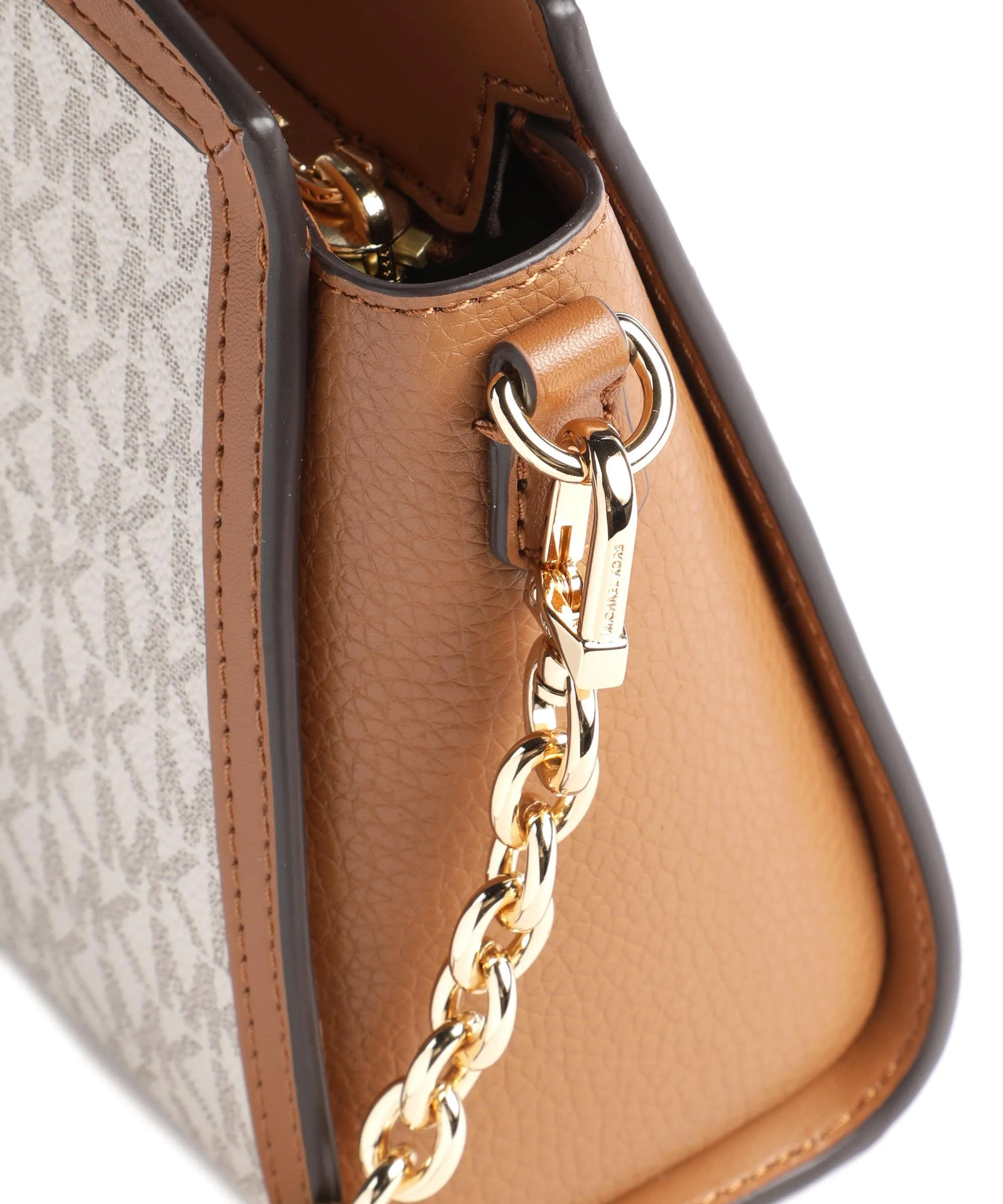  Michael Kors Chantal Borsa a tracolla tela avorio/marrone  