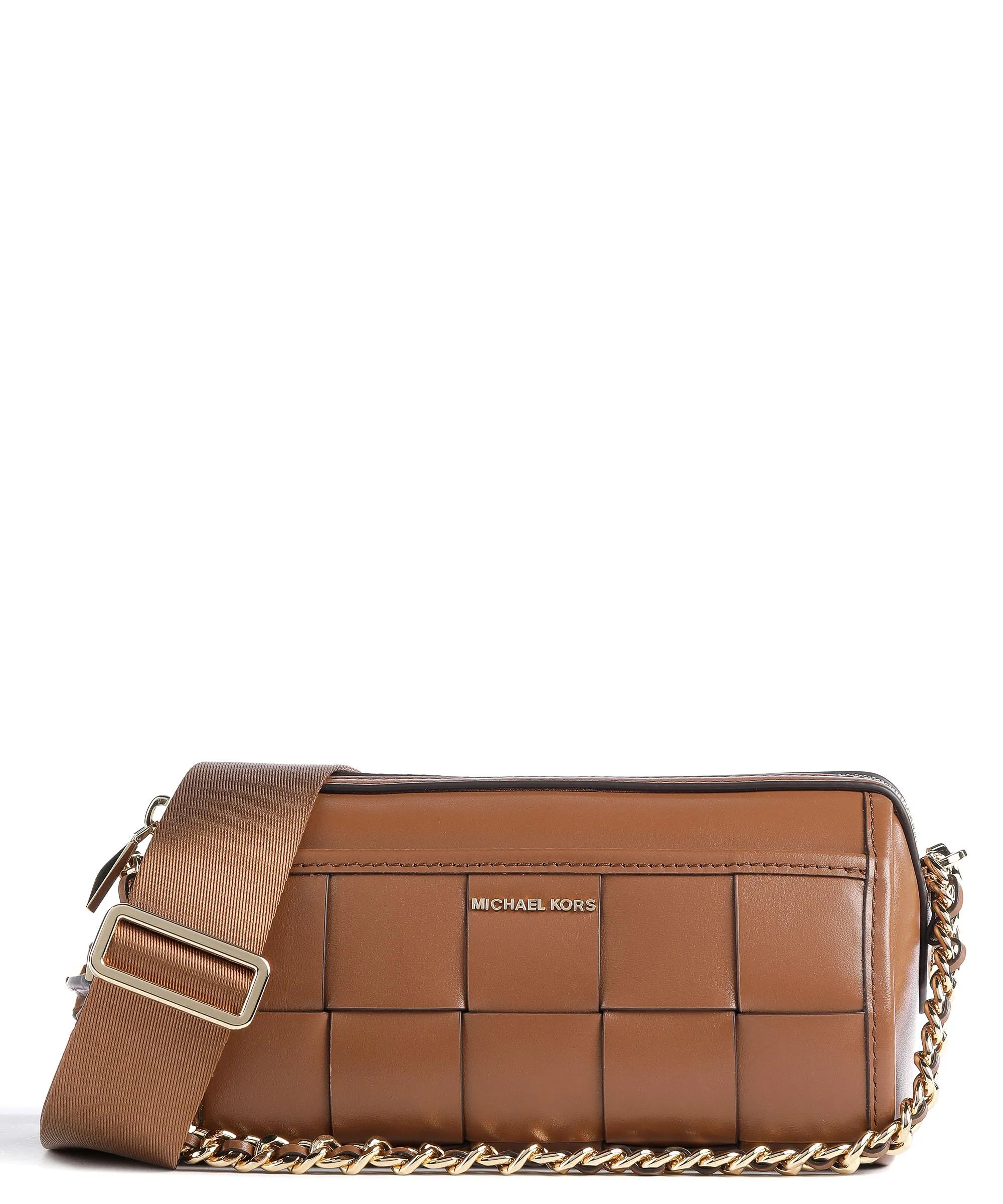  Michael Kors Jet Set Borsa a tracolla pelle di vacchetta finemente grana marrone  